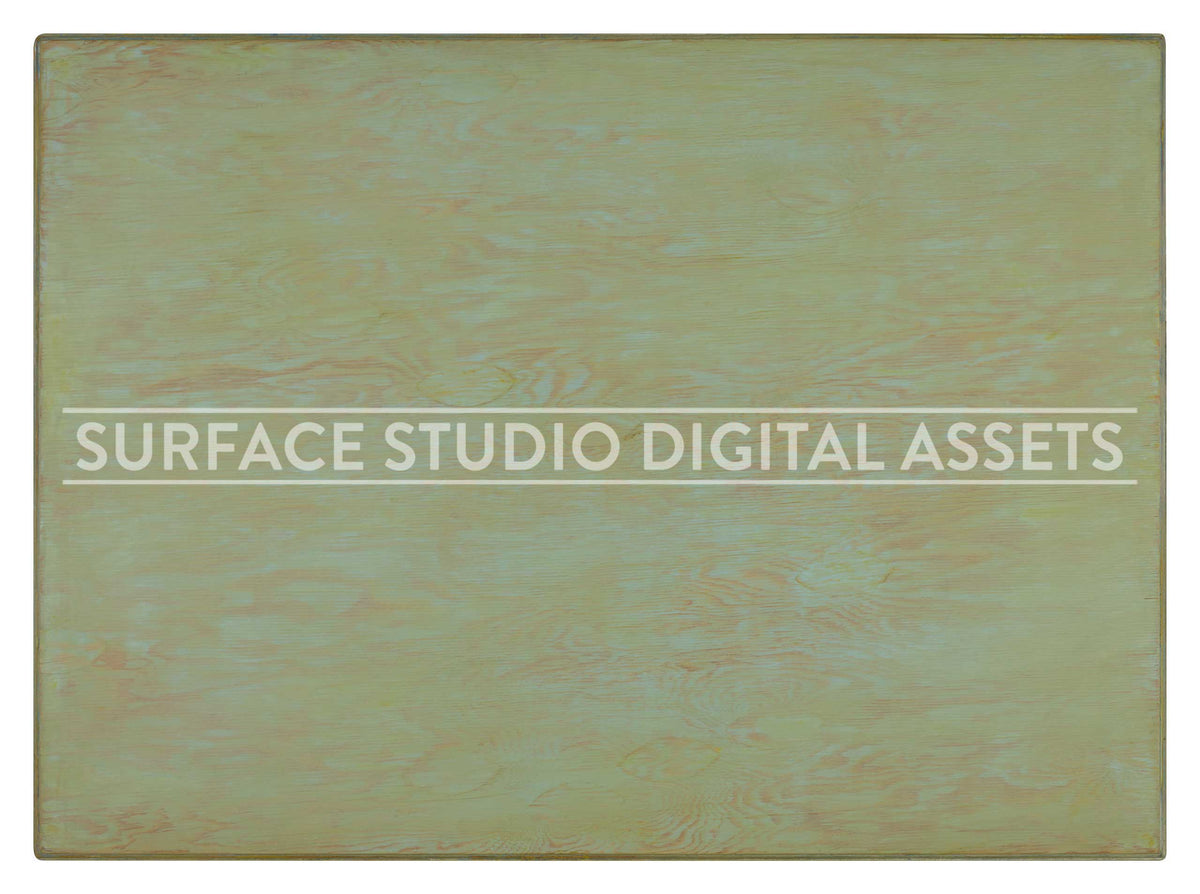 Green Blue Aqua Wood Surface photographed directly from above including edges. Surface background stock image with a "Surface Studio Digital Assets" watermark for commercial, e-commerce, editorial, product, beauty, food, beverage, still life photography.