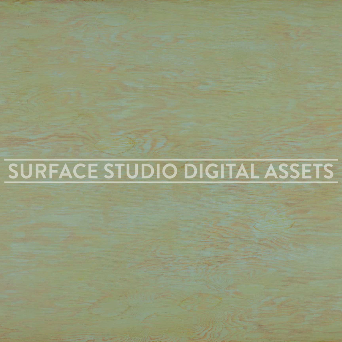 Green Blue Aqua Wood Surface photographed directly from above. Surface background stock image with a "Surface Studio Digital Assets" watermark for commercial, e-commerce, editorial, product, beauty, food, beverage, still life photography.