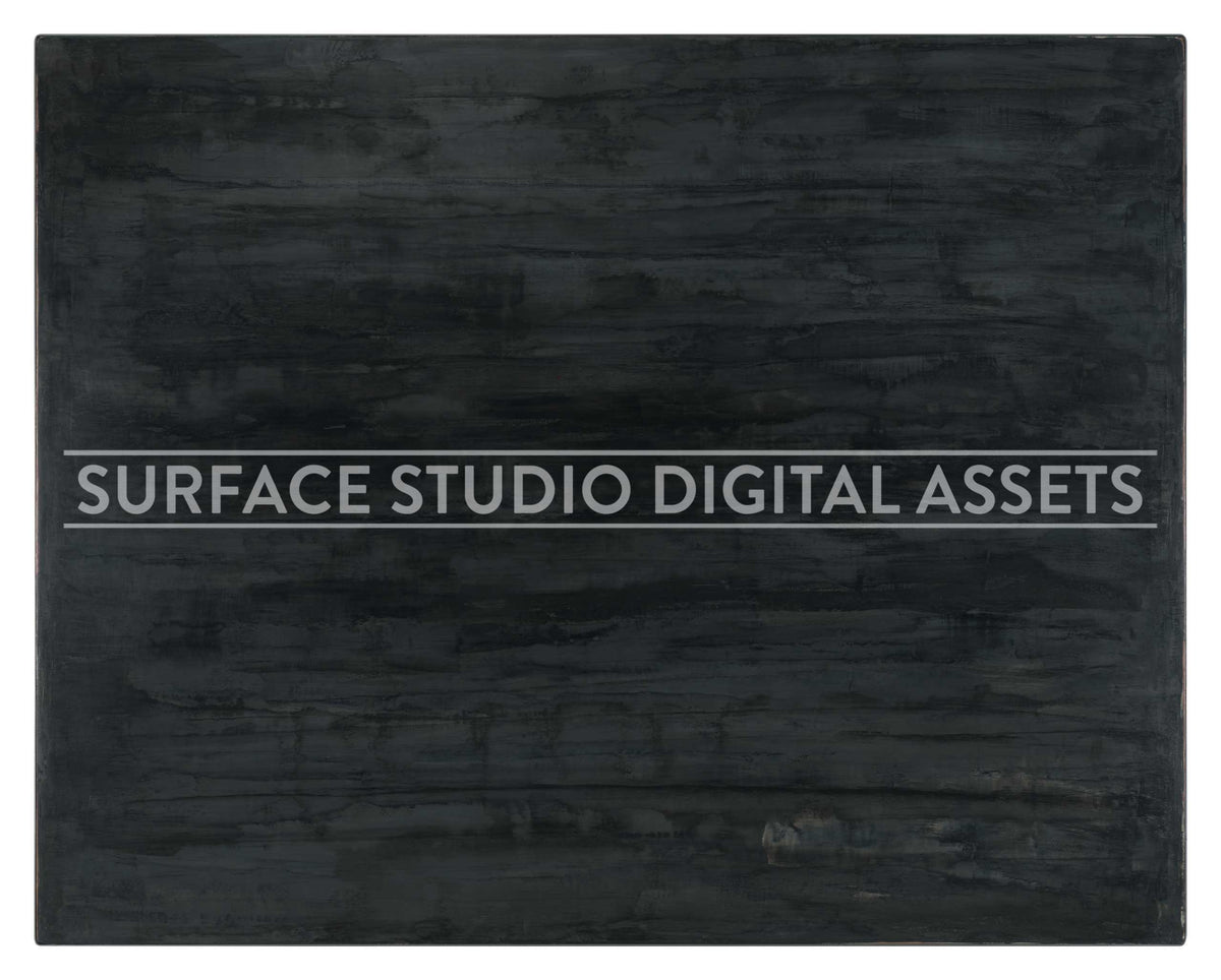 Black Grey Venetian Plaster Surface photographed directly from above including edges. Surface background stock image with a "Surface Studio Digital Assets" watermark for commercial, e-commerce, editorial, product, beauty, food, beverage, still life photography. Hand-made plaster surface for packaging photography and brand imagery.