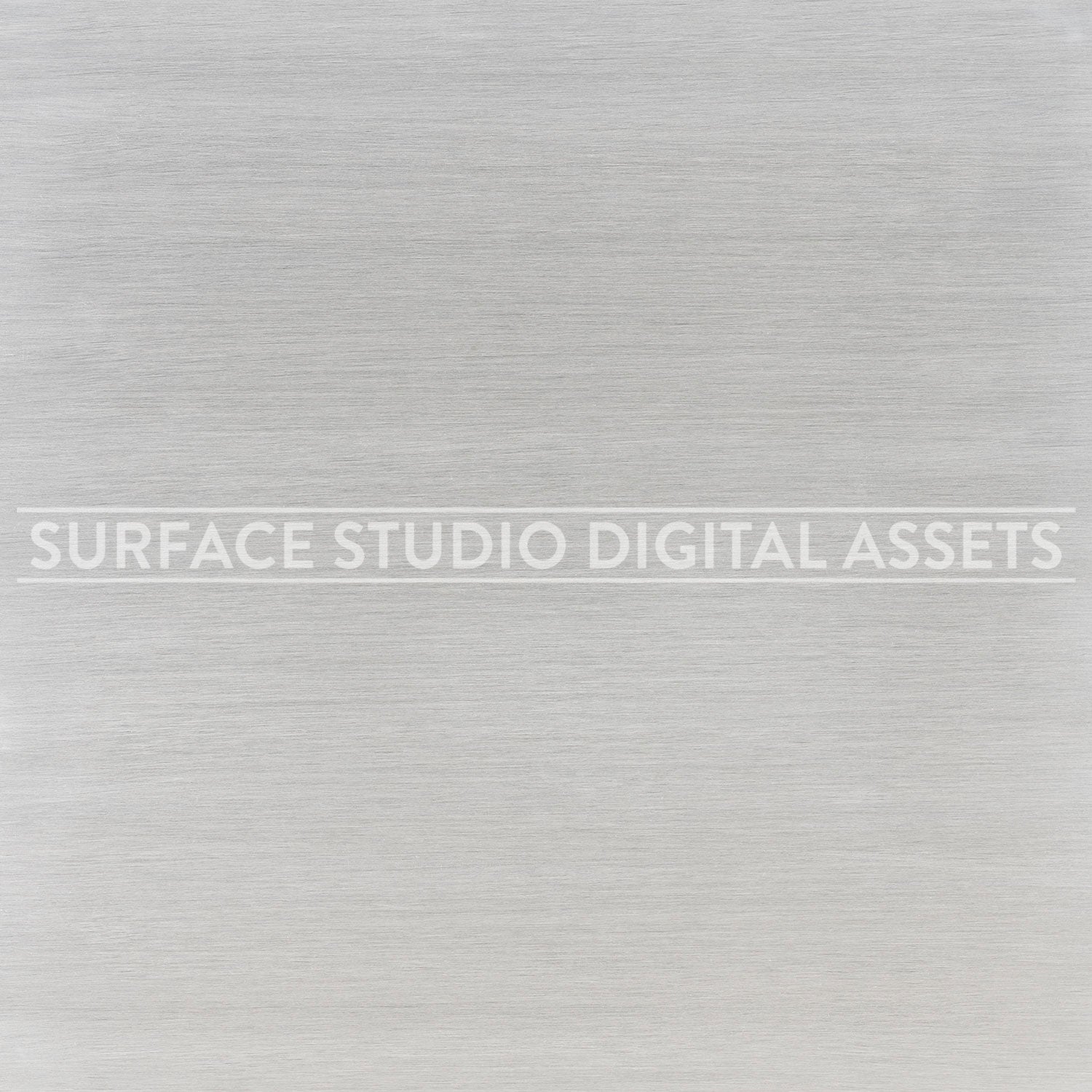 Brushed Aluminum Metal Surface background stock image with a "Surface Studio Digital Assets" watermark for commercial, e-commerce, editorial, product, beauty, food, beverage, still life photography.