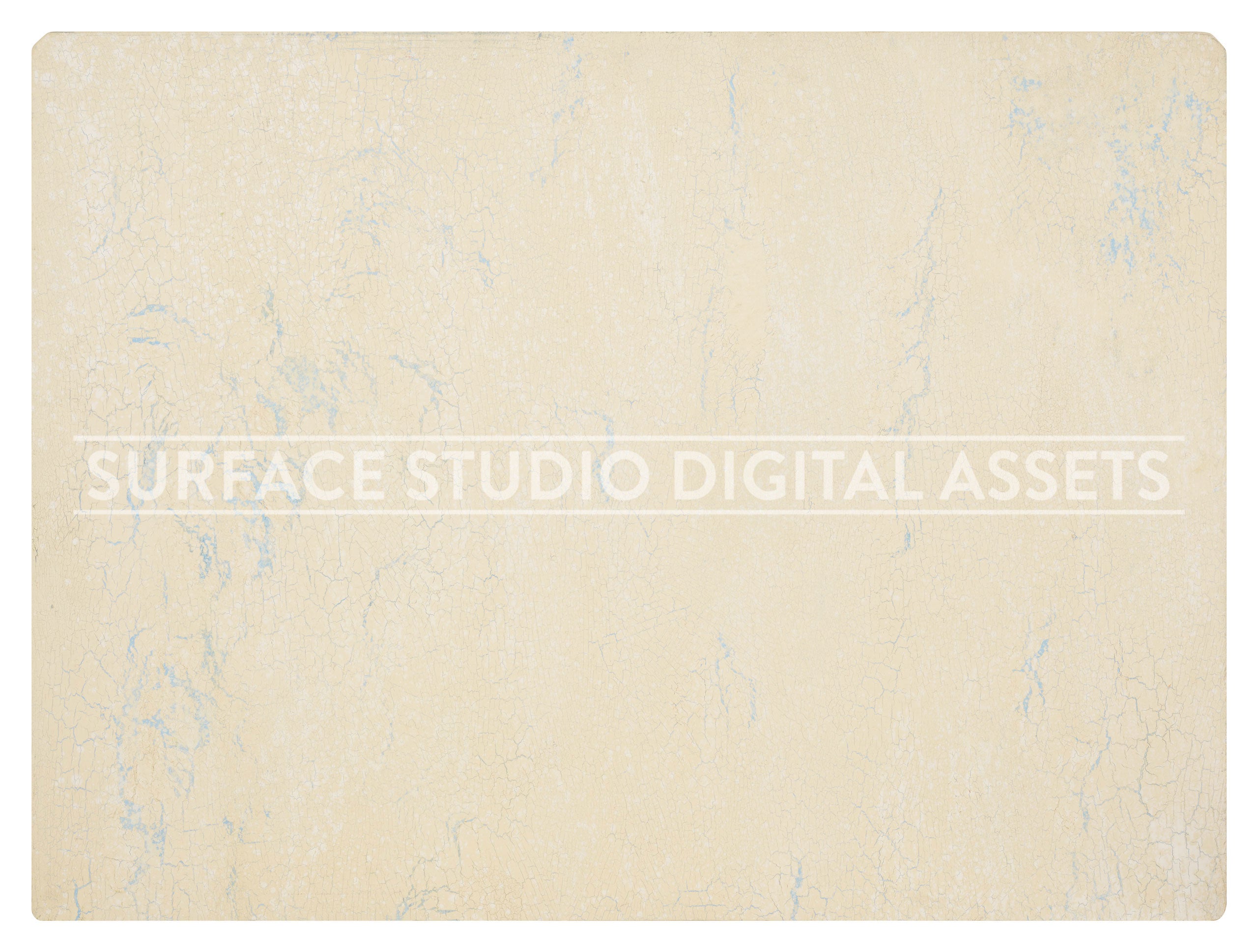 Off-White Over Blue Crackled Planked Wood Surface background stock image with a "Surface Studio Digital Assets" watermark for commercial, e-commerce, editorial, product, beauty, food, beverage, still life photography.