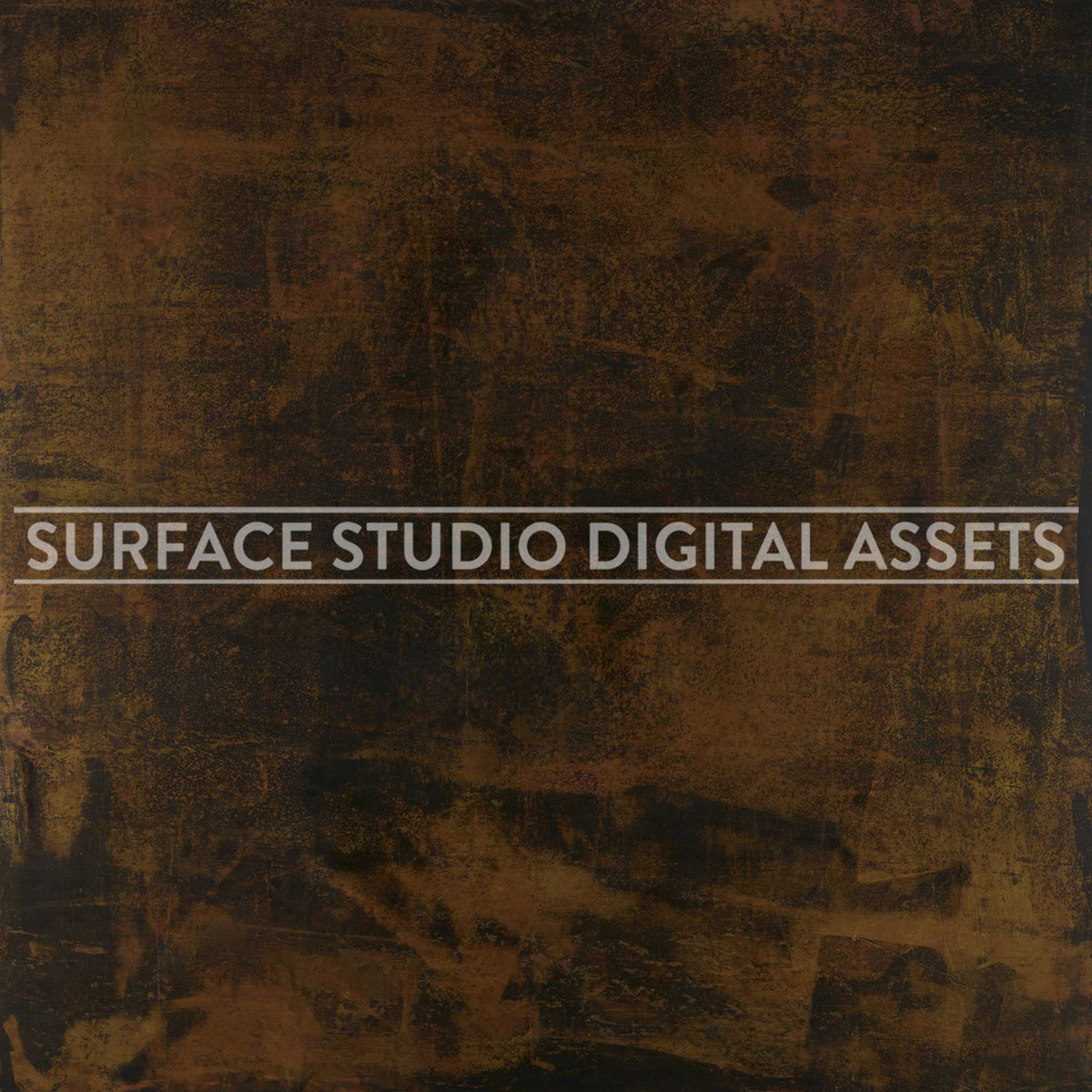 Old Gold Bronze Metallic Surface photographed directly from above. Surface background stock image with a "Surface Studio Digital Assets" watermark for commercial, e-commerce, editorial, product, beauty, food, beverage, still life photography.