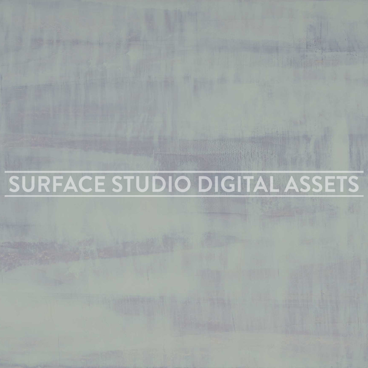 Pale Pastel Lavender Venetian Plaster Surface photographed directly from above. Surface background stock image with a "Surface Studio Digital Assets" watermark for commercial, e-commerce, editorial, product, beauty, food, beverage, still life photography. Hand-made plaster surface for packaging photography and brand imagery.