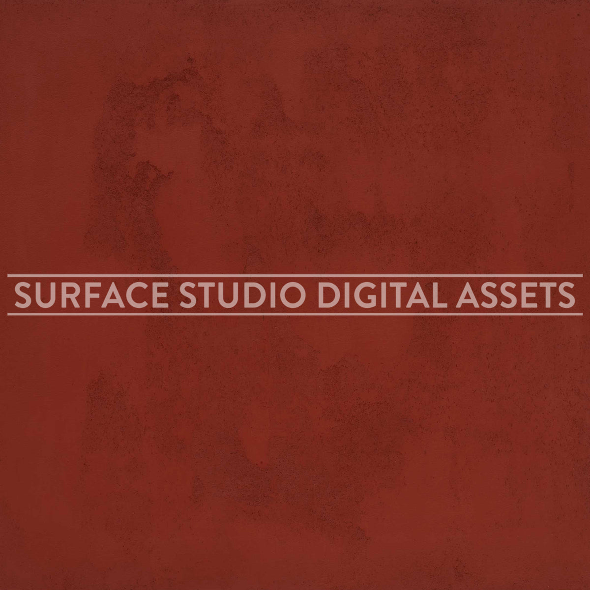 Terracotta Red Orange Textured Cement Surface photographed directly from above. Surface background stock image with a "Surface Studio Digital Assets" watermark for commercial, e-commerce, editorial, product, beauty, food, beverage, still life photography. Artisanal cement surface background for high-end product shoots, interior design and architectural mood board.