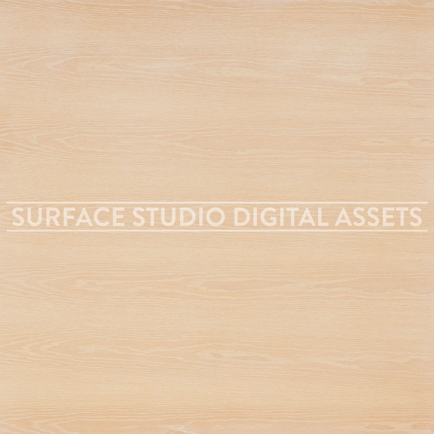 Light Beige Winter Oak Wood Surface background stock image with a "Surface Studio Digital Assets" watermark for commercial, e-commerce, editorial, product, beauty, food, beverage, still life photography. Wood background for high-end product shoots, interior design and architectural mood board.