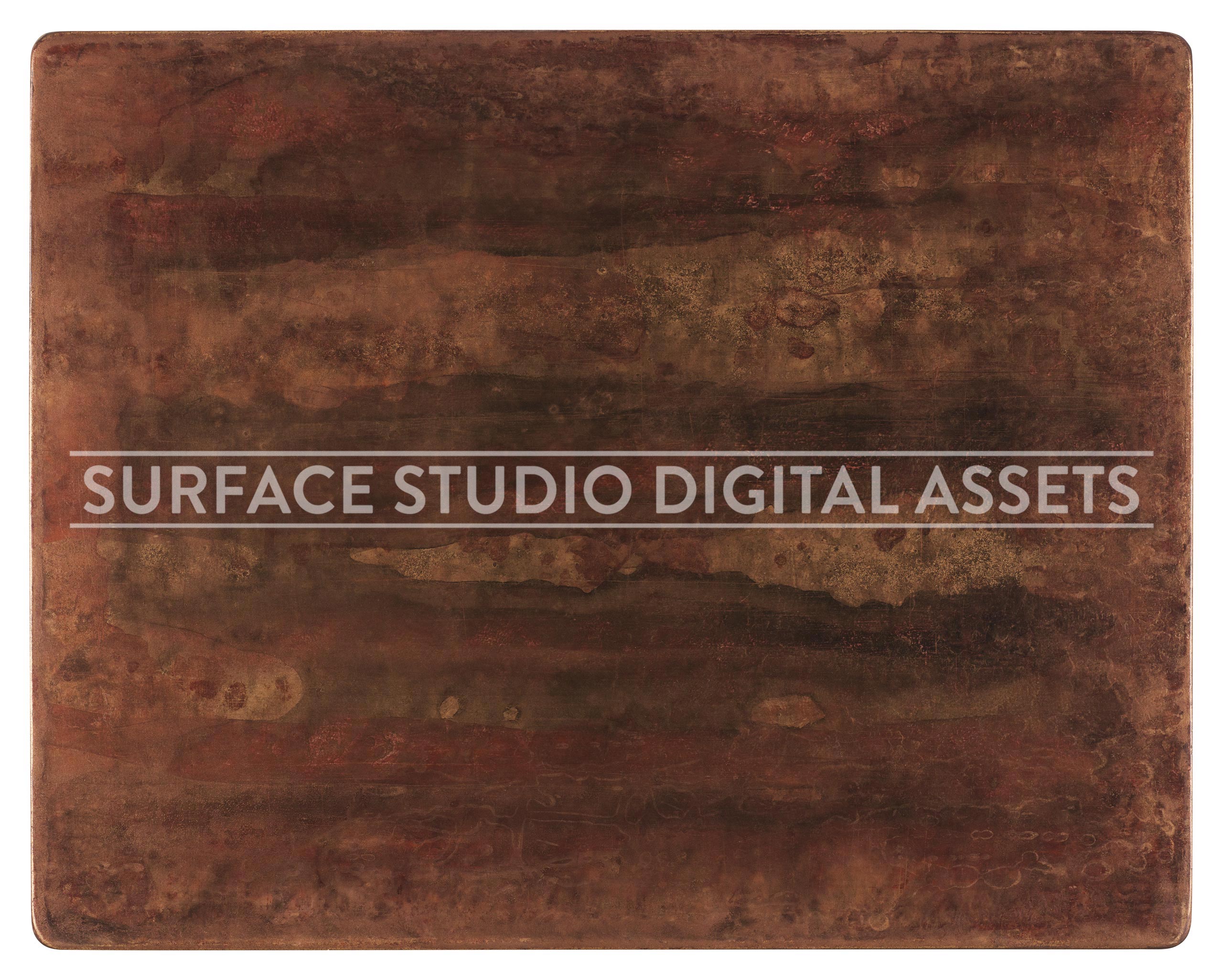 Antique Dark Gold Painted Wood Surface photographed directly from above including edges