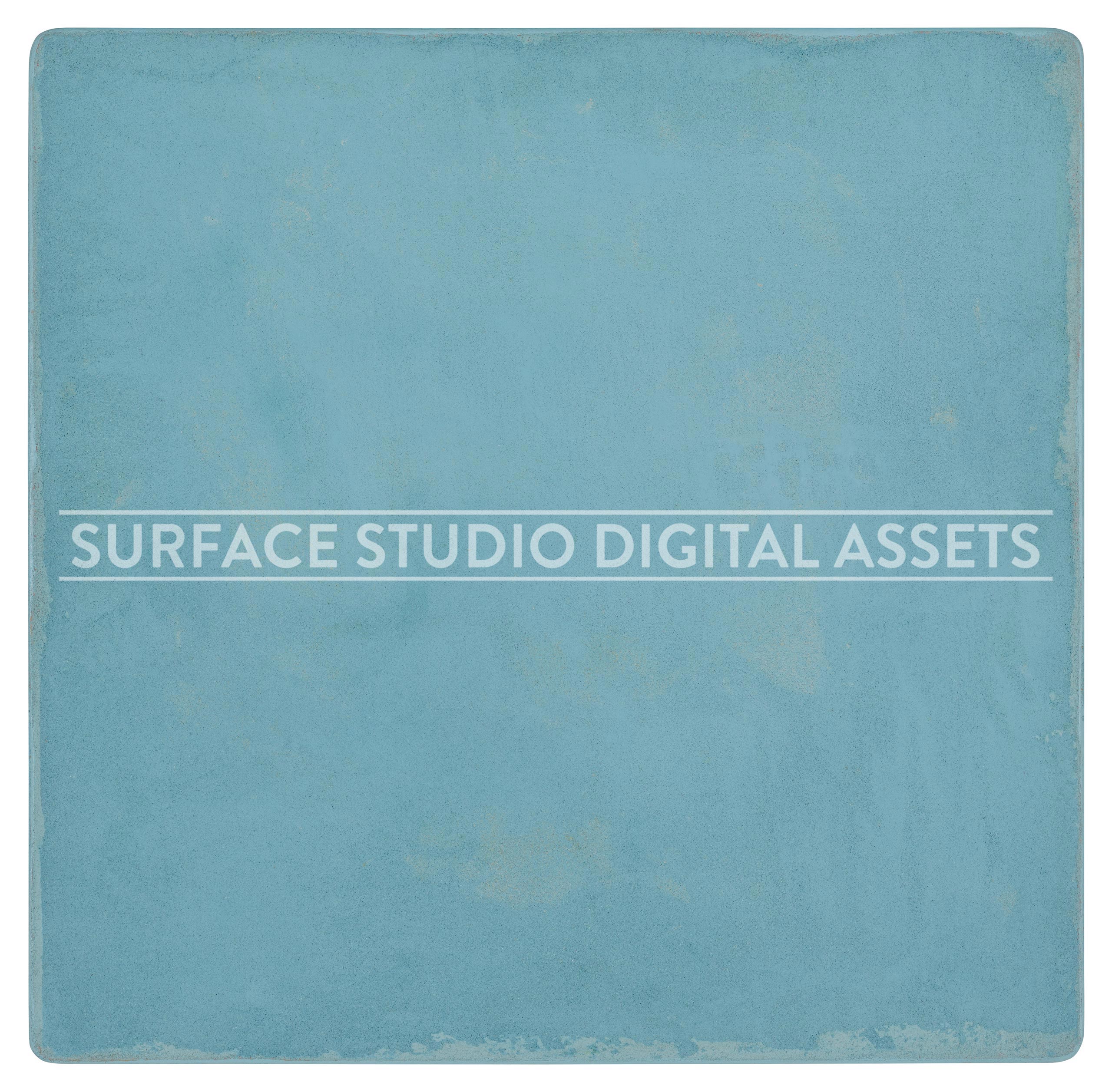 Light Blue Cement Surface photographed directly from above including edges