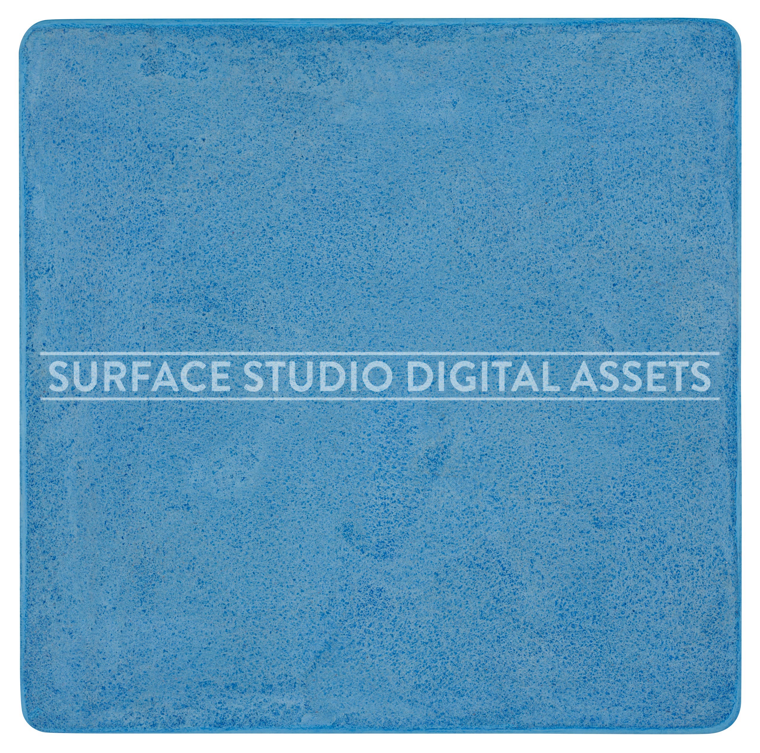 Speckled Blue Cement Surface photographed directly from above including edges