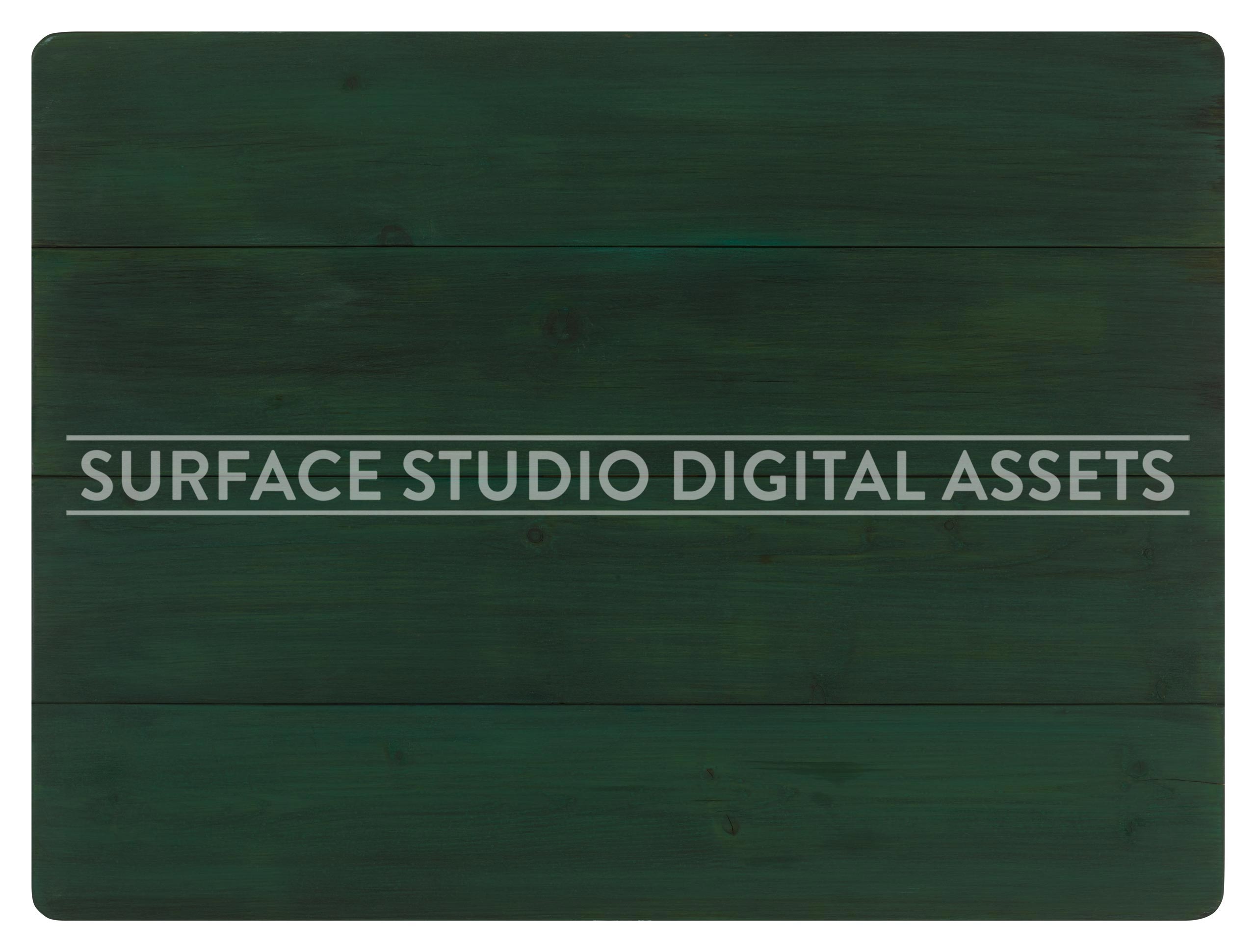 Planked Dark Green Pine Surface photographed directly from above including edges