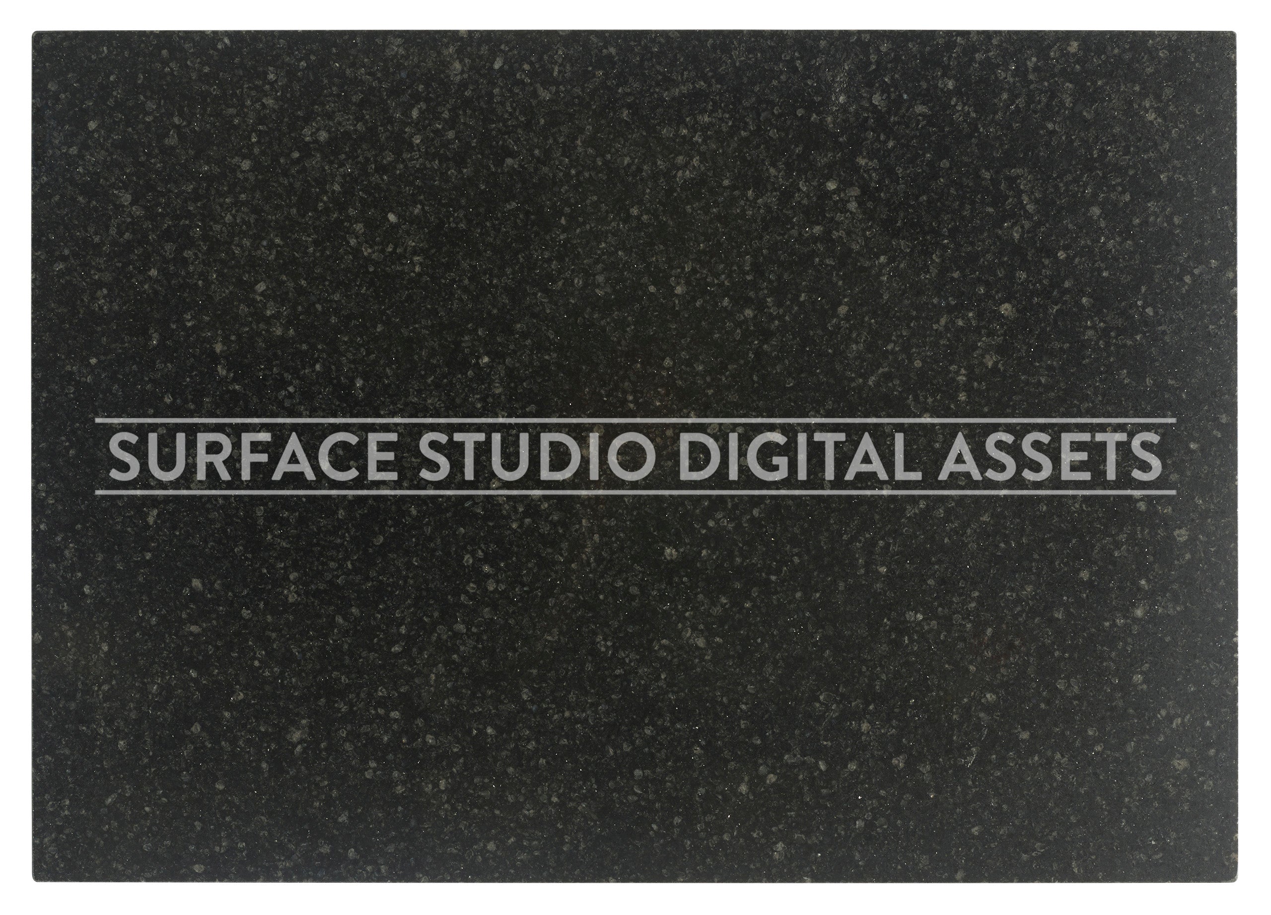 Black Polished Granite Surface photographed from above including edges