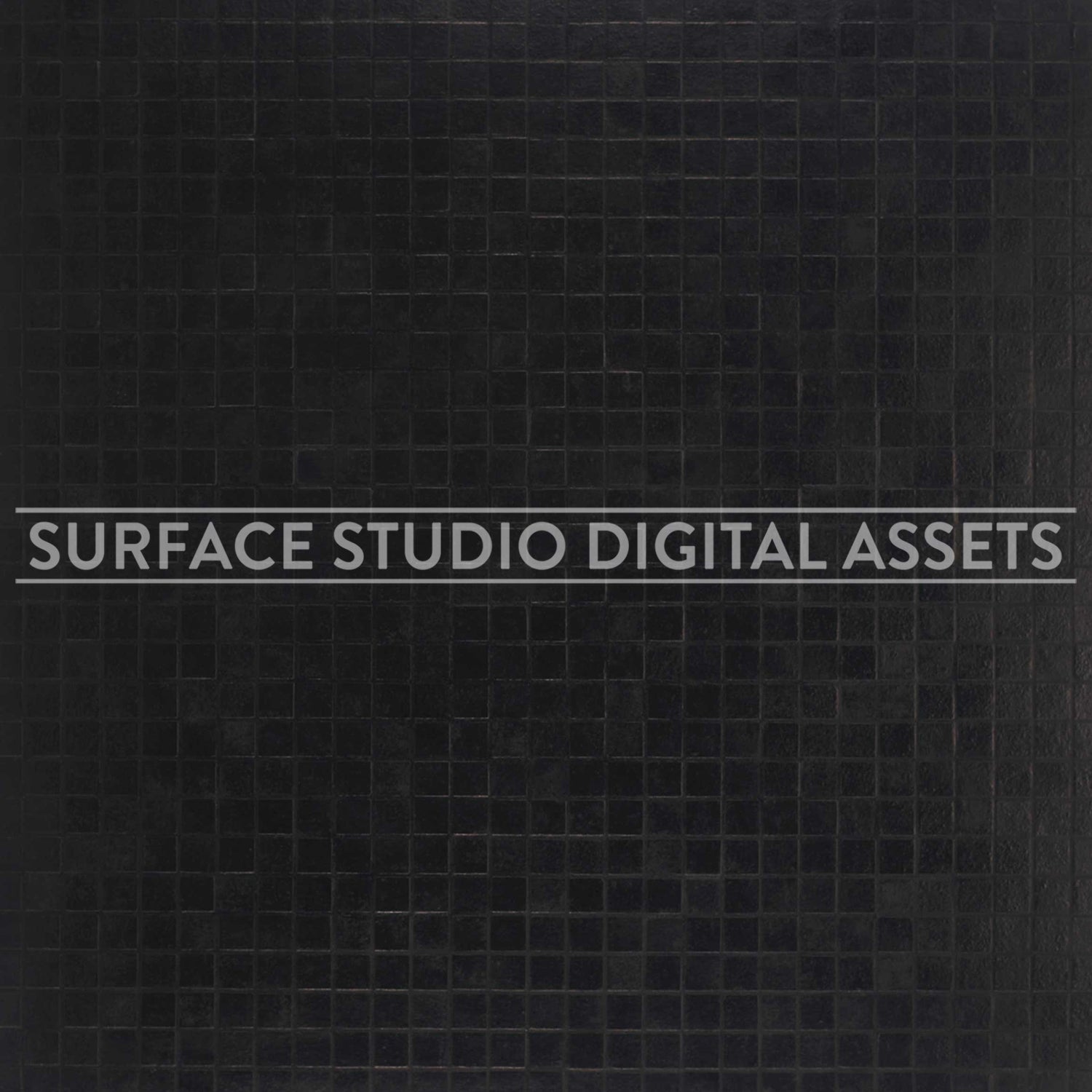 Black Mosaic Tile Surface photographed directly from above