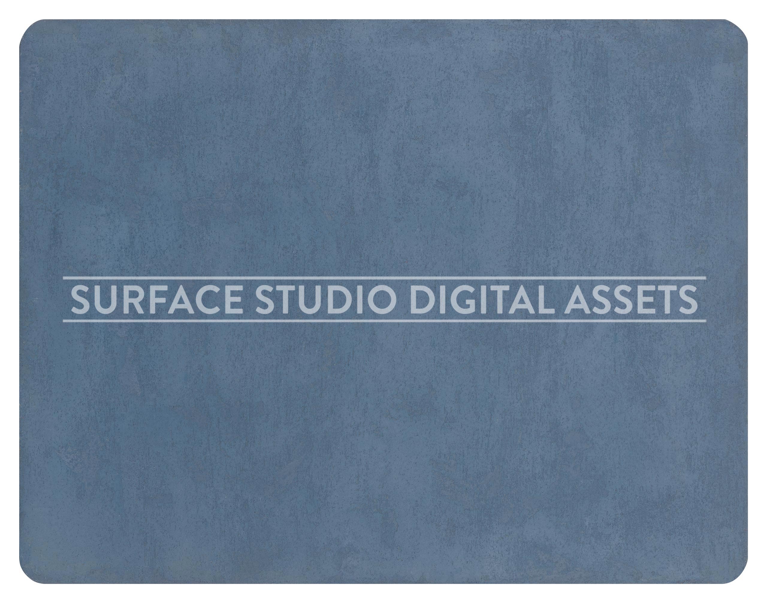 Blue Cornflower Plaster Surface photographed directly from above including edges