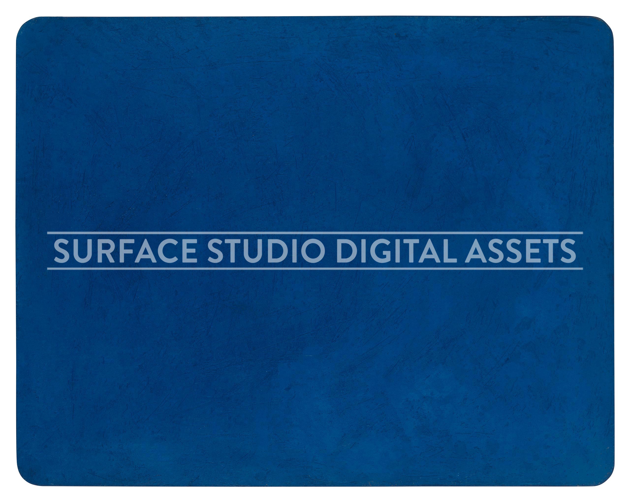 Royal Blue Plaster Surface photographed directly from above including edges