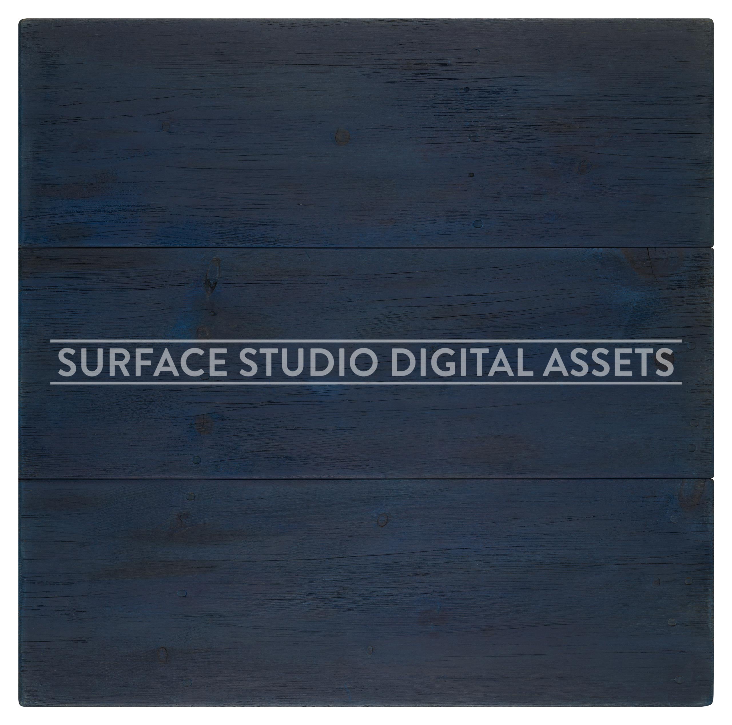 Matte Blue Barnwood Planked Wood Surface photographed directly from above including edges