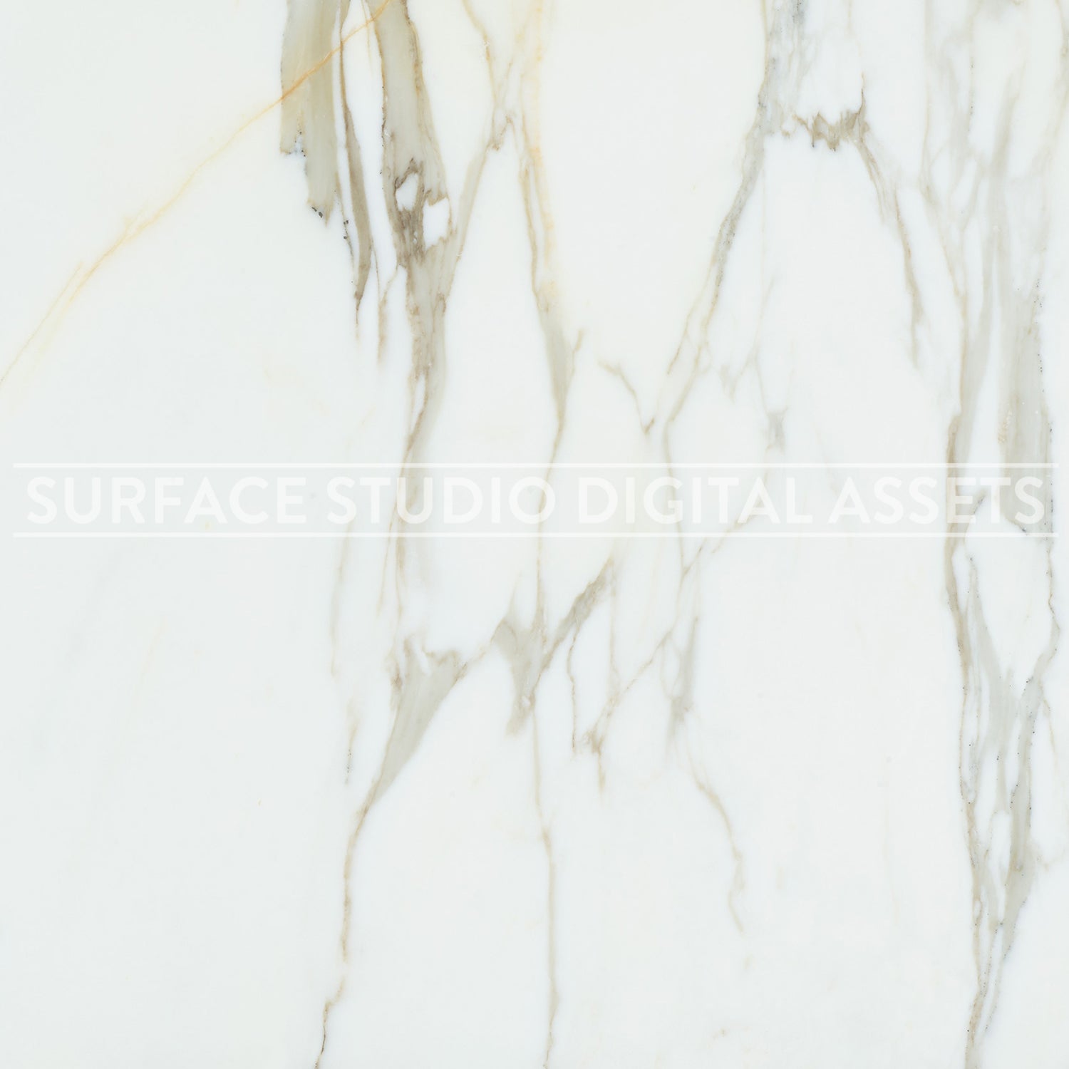 White Calacatta Borghese Marble Surface photographed directly from above