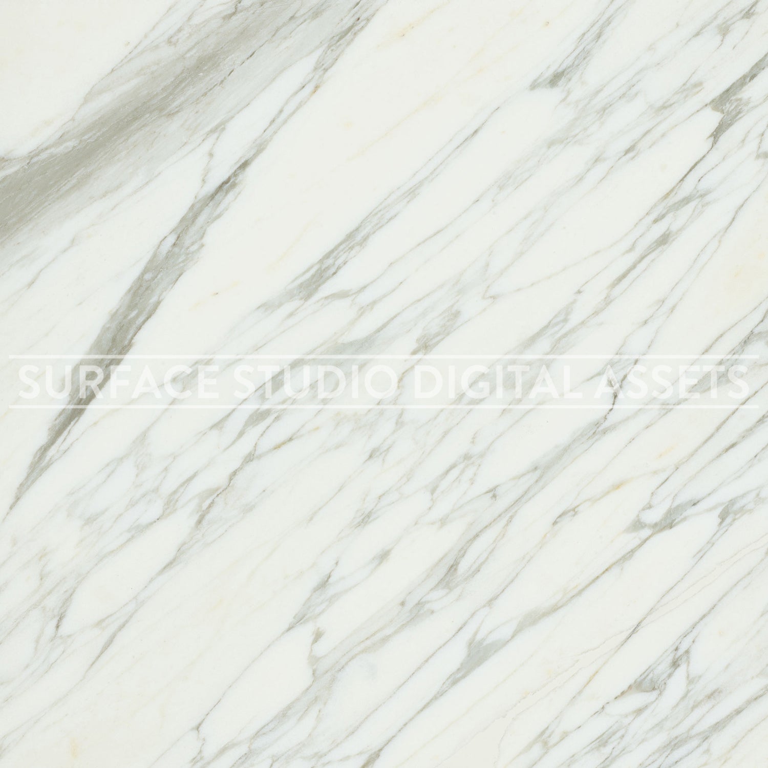 White Grey Veining Calacatta Marble photographed directly from above