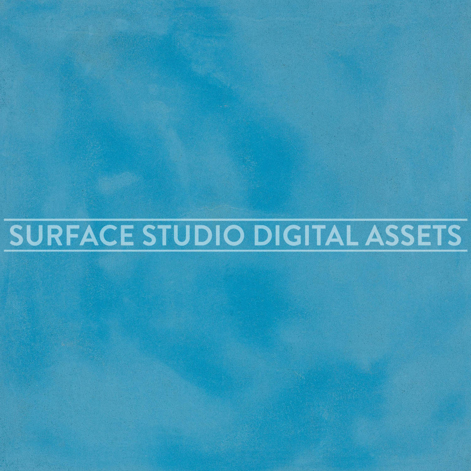 Bright Blue Cement Surface photographed directly from above