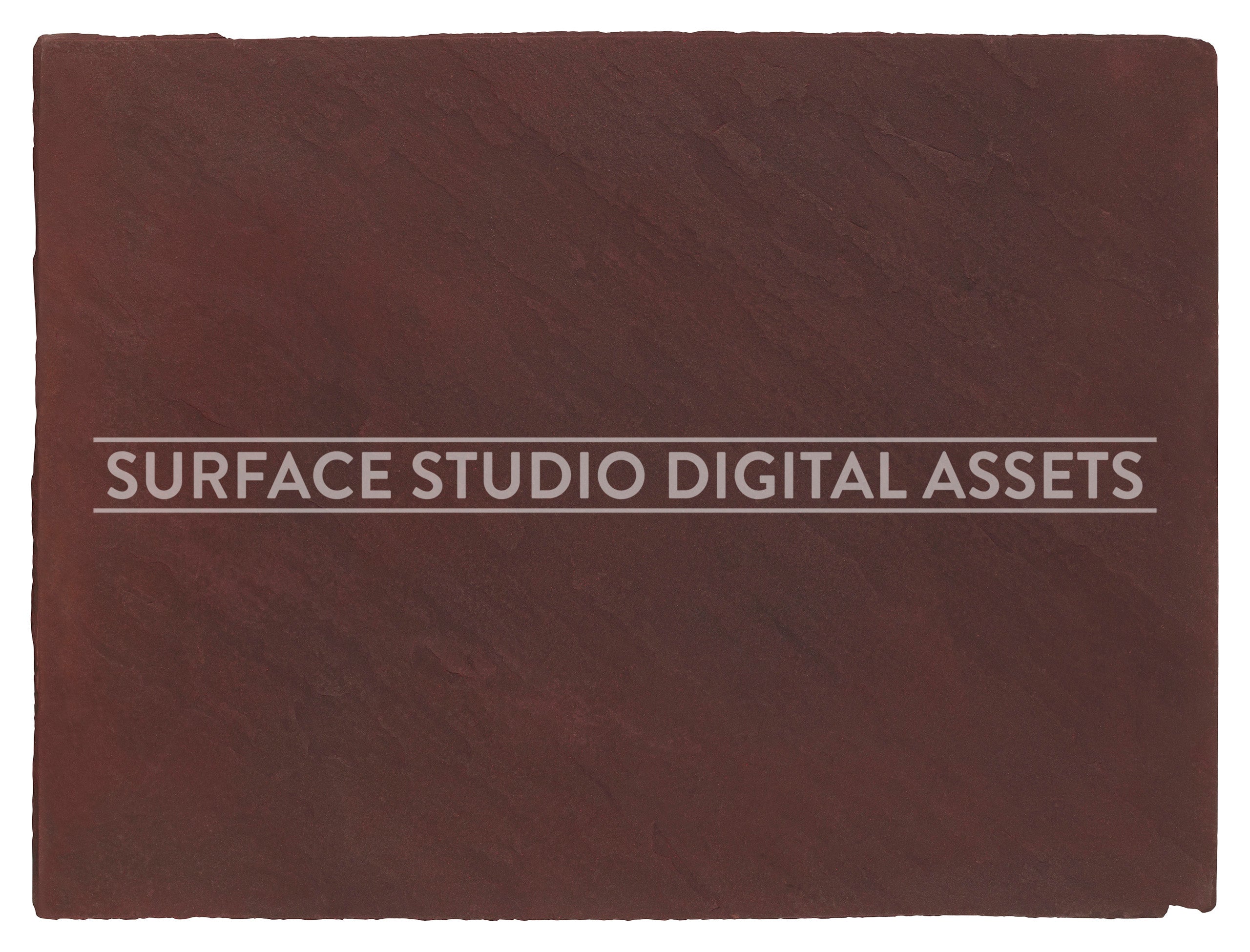 Red Claret Stone Surface photographed from above including edges