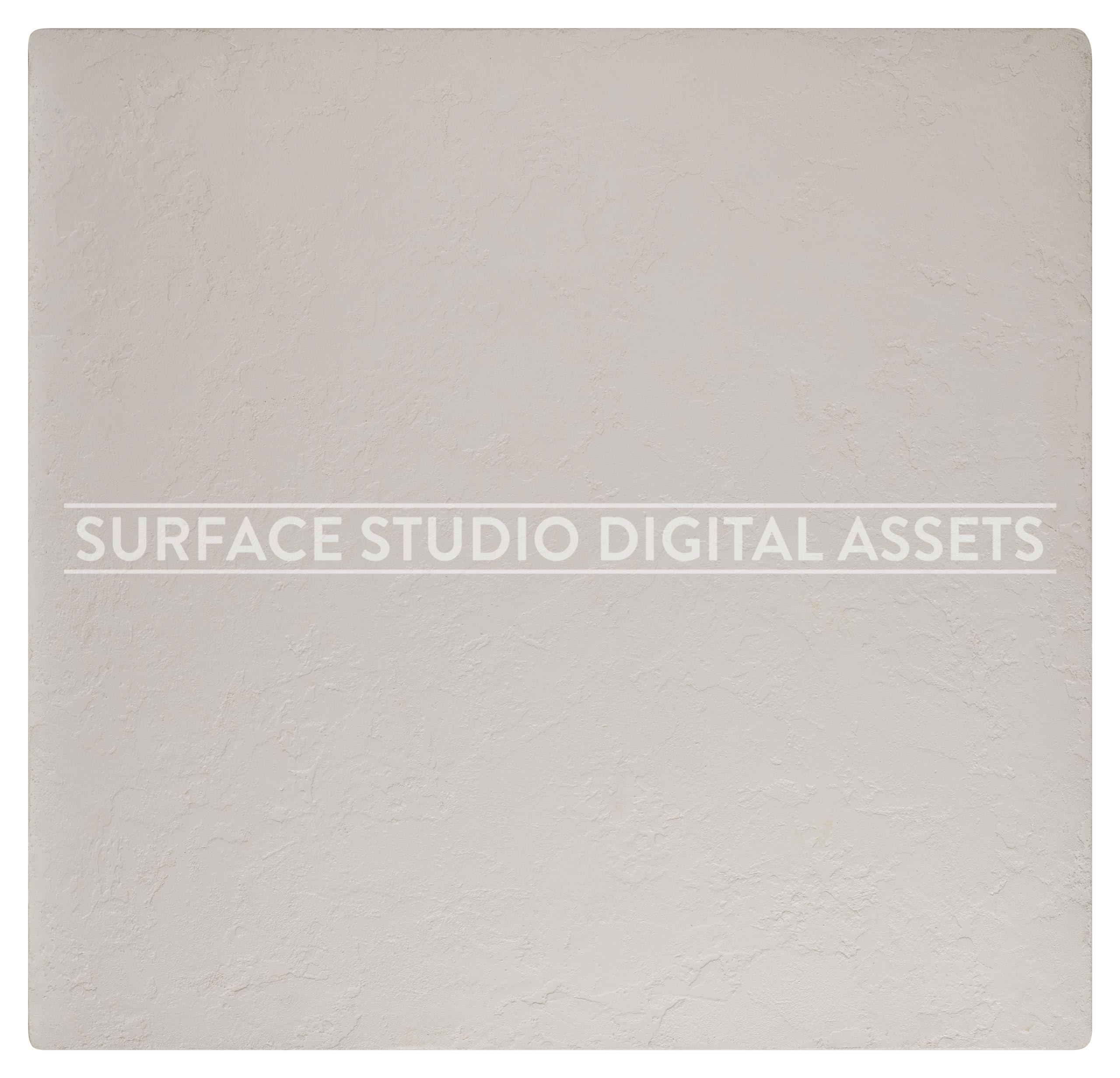 Coarse White Textured Stucco Plaster Surface photographed directly from above including edges