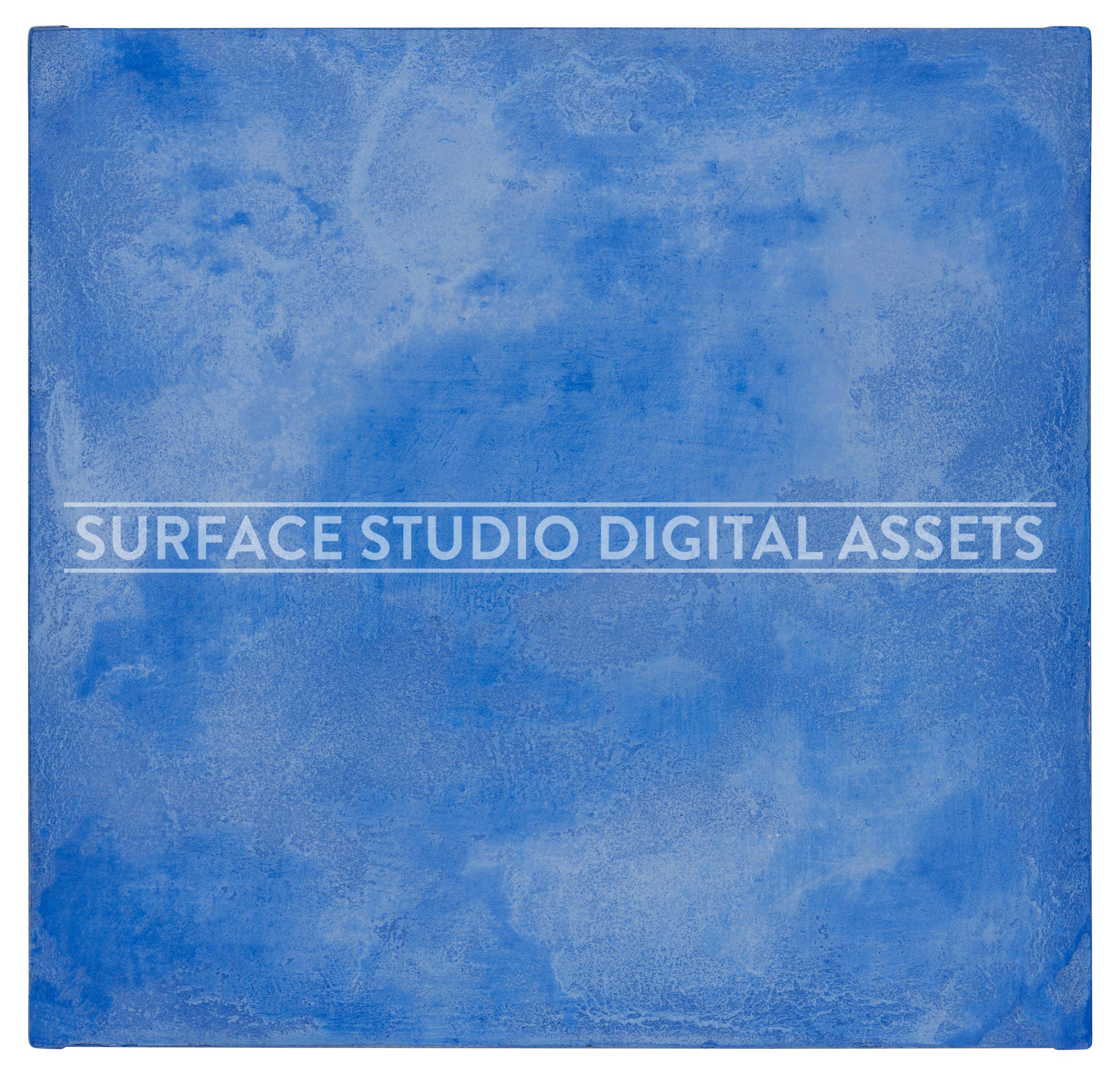 Textured Cobalt Blue Cement Surface photographed directly from above including edges