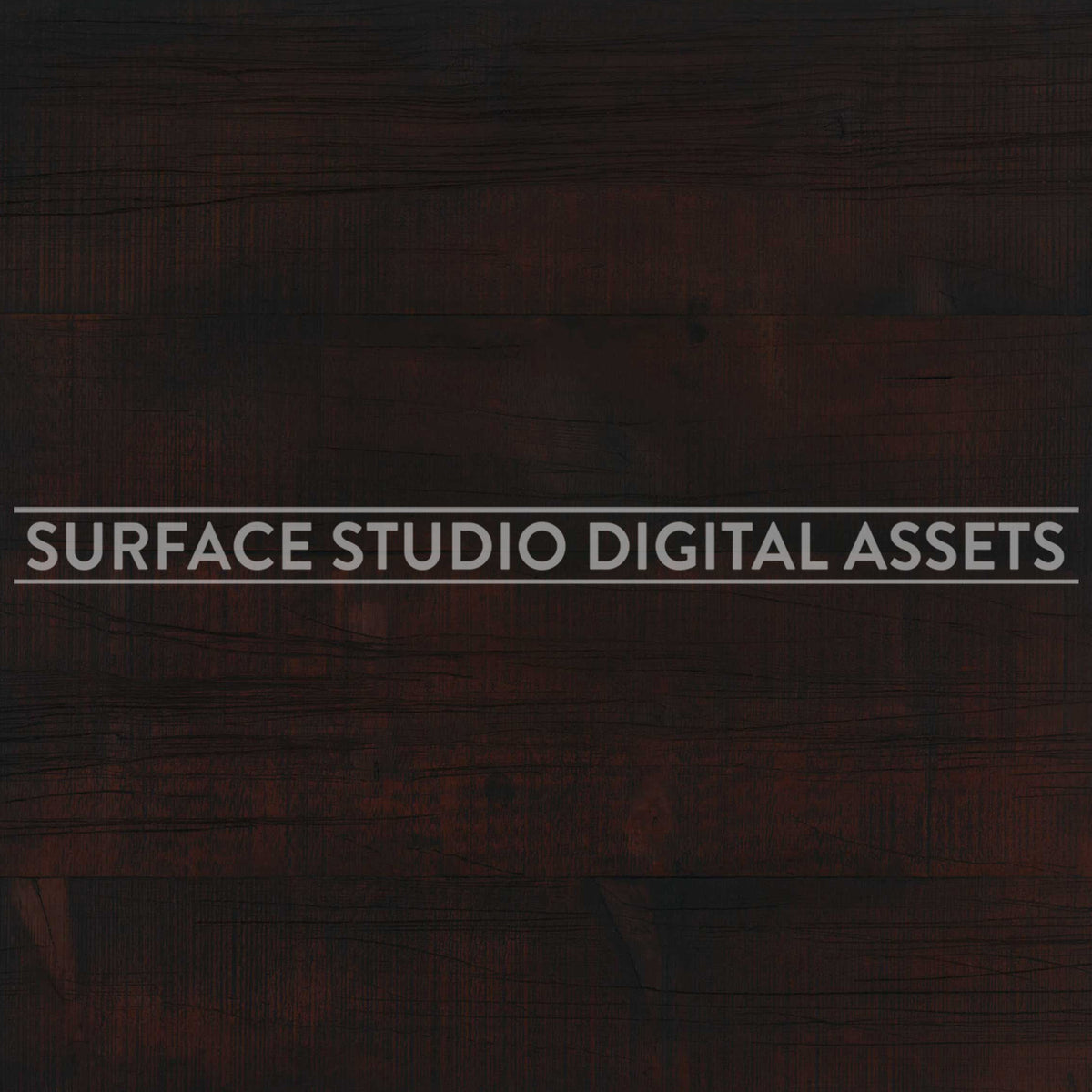 Dark Cocoa Brown Barnwood Wood Surface photographed directly from above. Surface background stock image with a "Surface Studio Digital Assets" watermark for commercial, e-commerce, editorial, product, beauty, food, beverage, still life photography, and interior design renders.