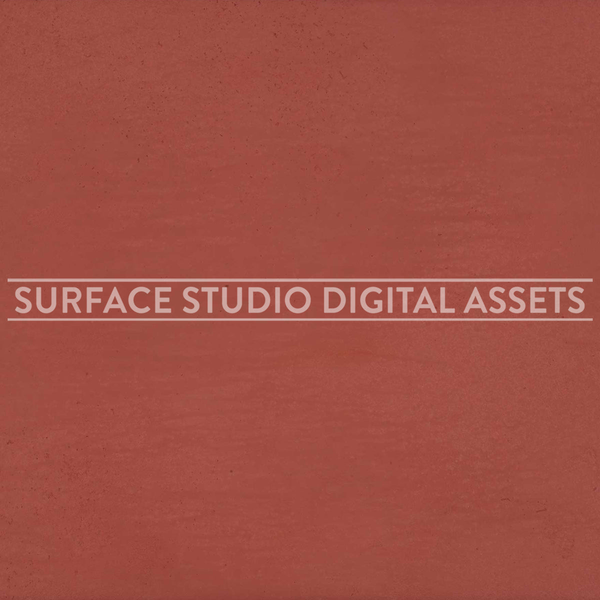 Coral Pink Textured Cement Surface photographed directly from above. Surface background stock image with a "Surface Studio Digital Assets" watermark for commercial, e-commerce, editorial, product, beauty, food, beverage, still life photography.