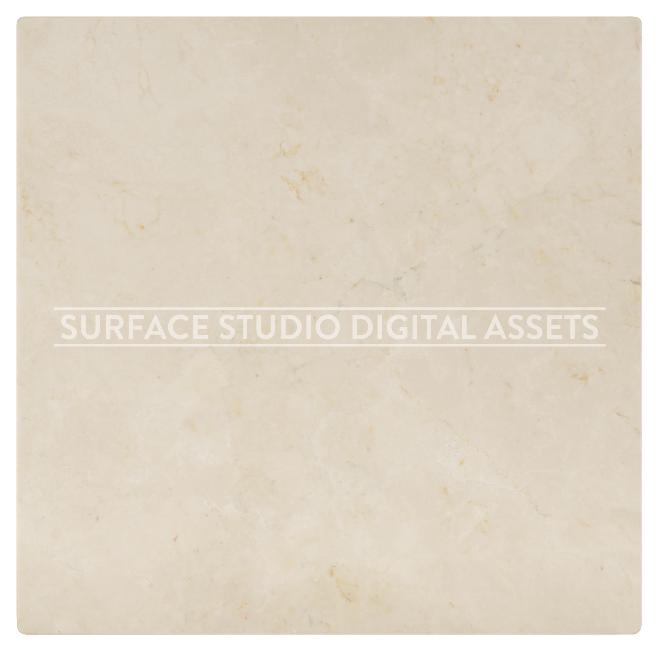 Cream White Delicato Marble Surface photographed directly from above including edges