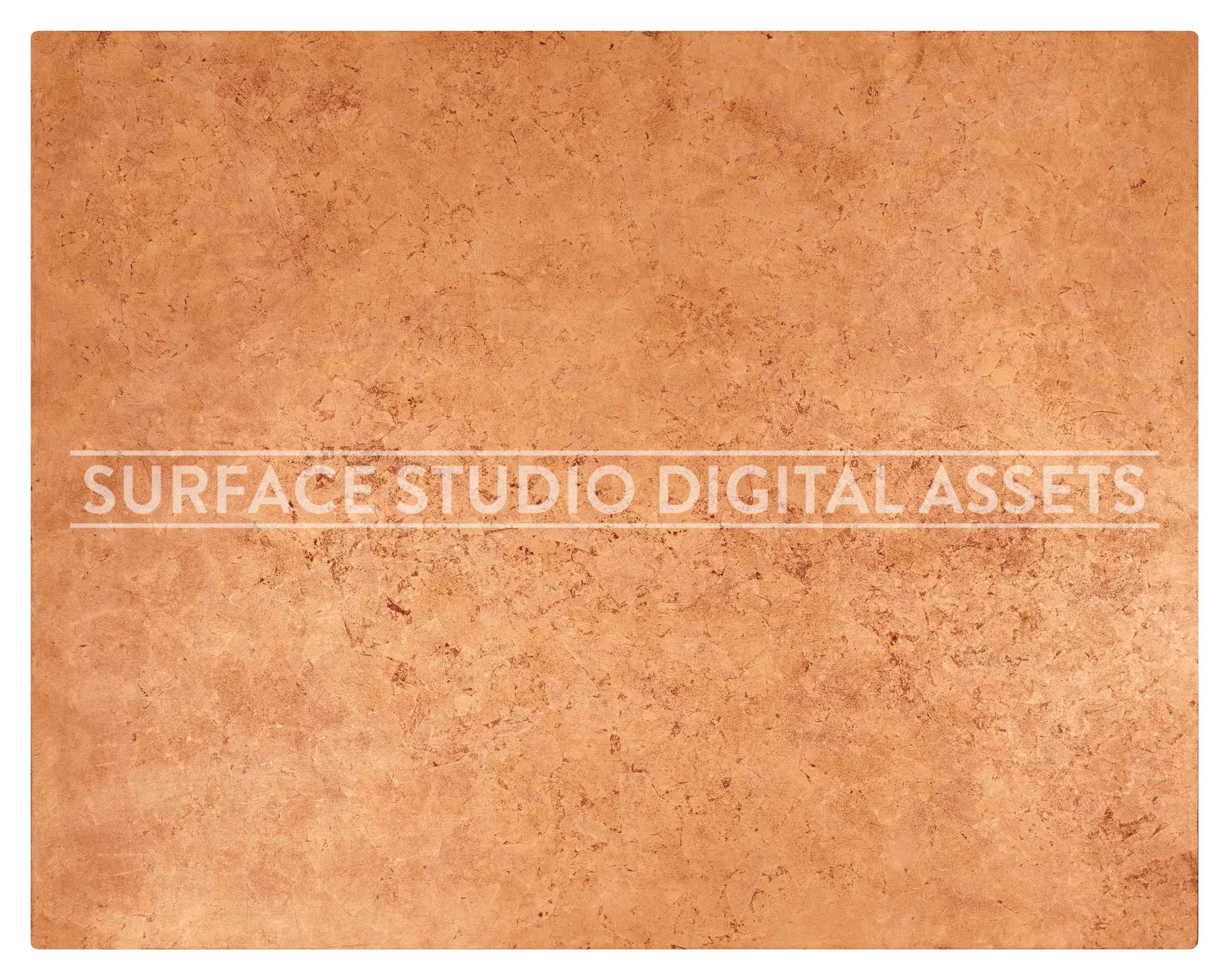Crushed Copper Leaf Surface photographed directly from above including edges