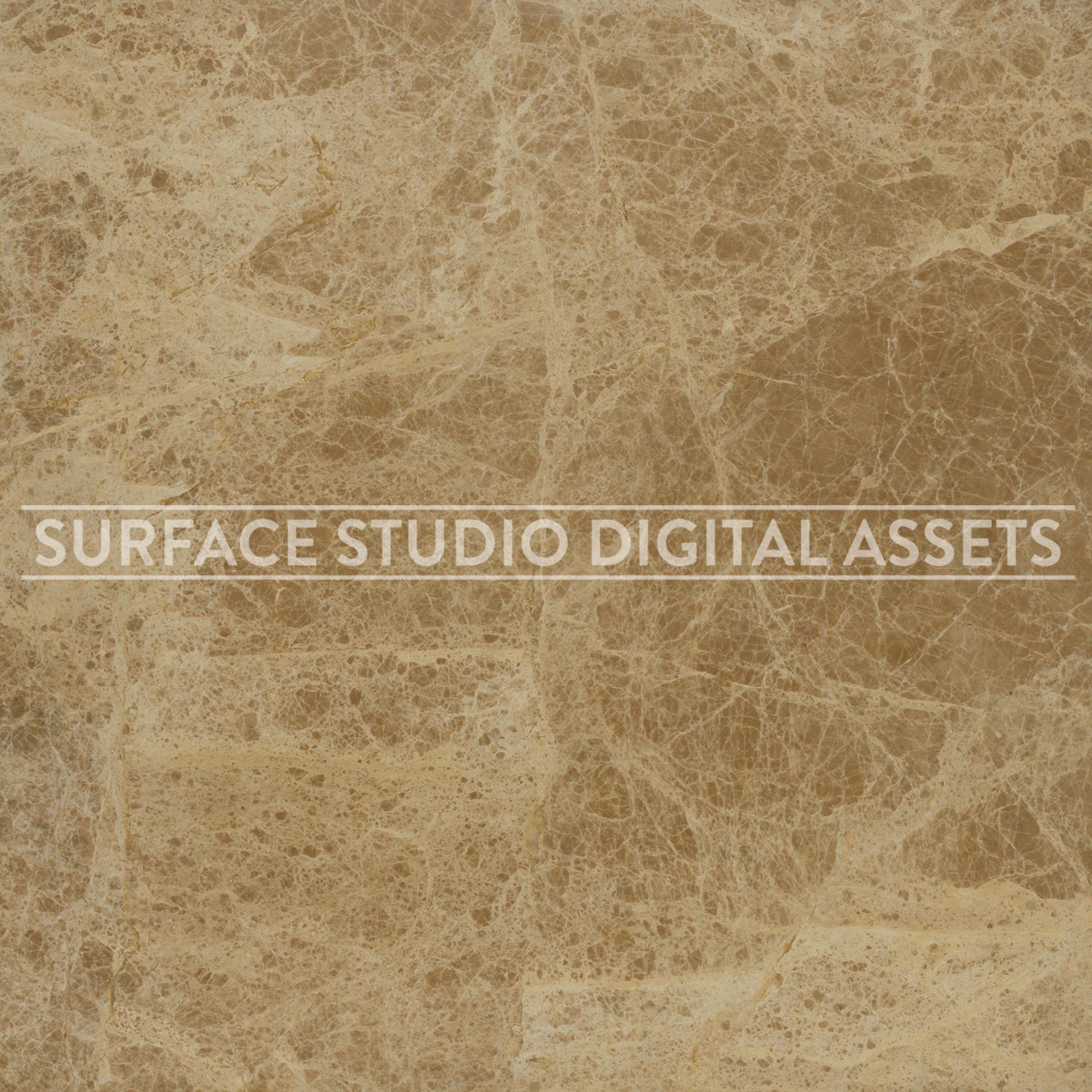 Brown Light Veining Polished Marble Surface photographed directly from above