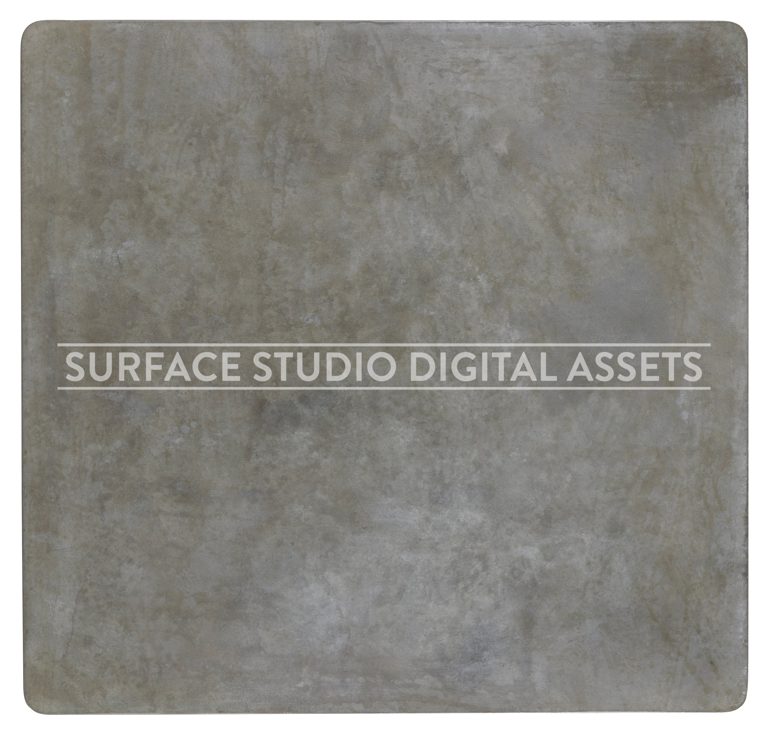 Dark Zinc Metal Surface photographed directly from above including edges
