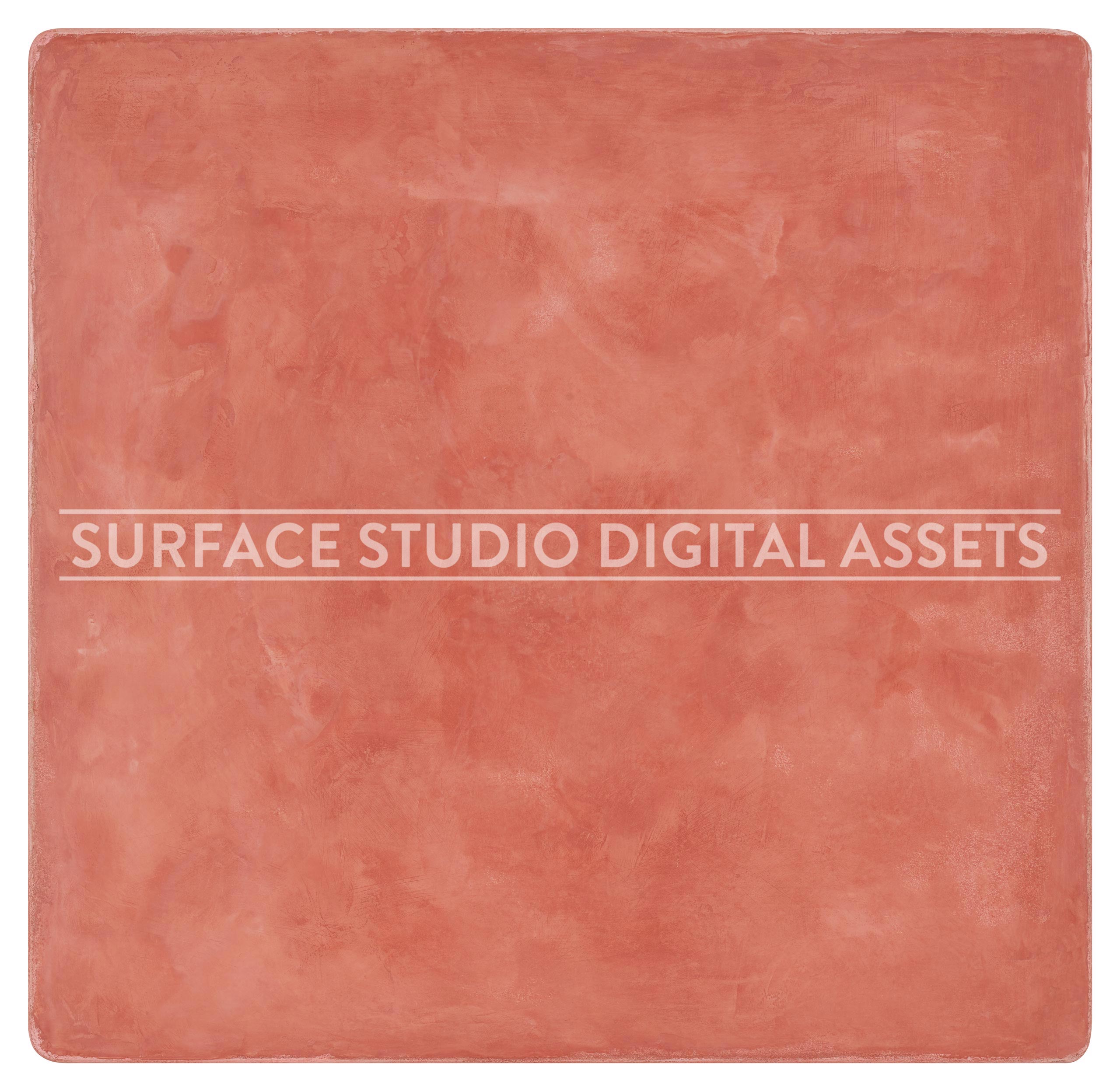 Rose Pink Plaster Surface photographed directly from above including edges