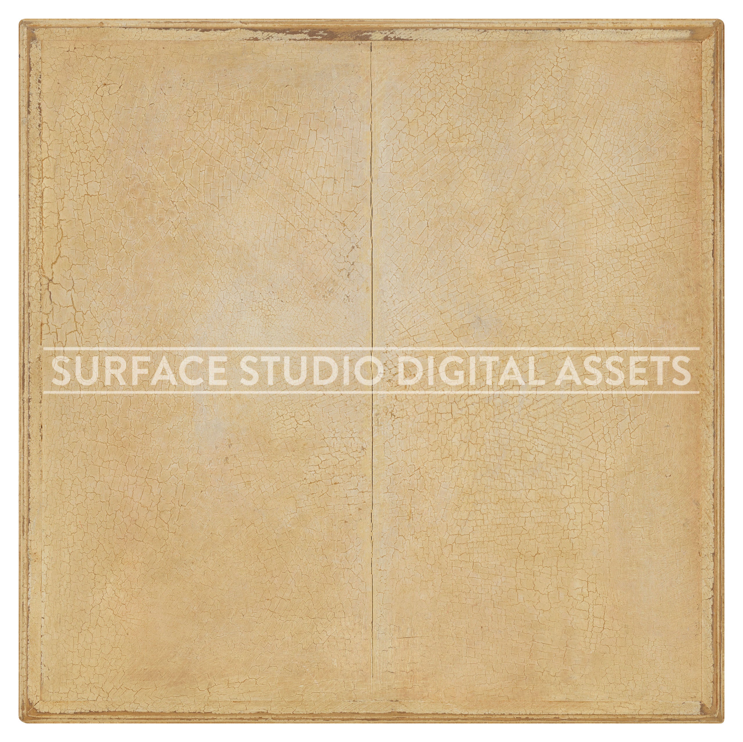 Distressed Crackled Pine Planked Surface background stock image with a "Surface Studio Digital Assets" watermark for commercial, e-commerce, editorial, product, beauty, food, beverage, still life photography.
