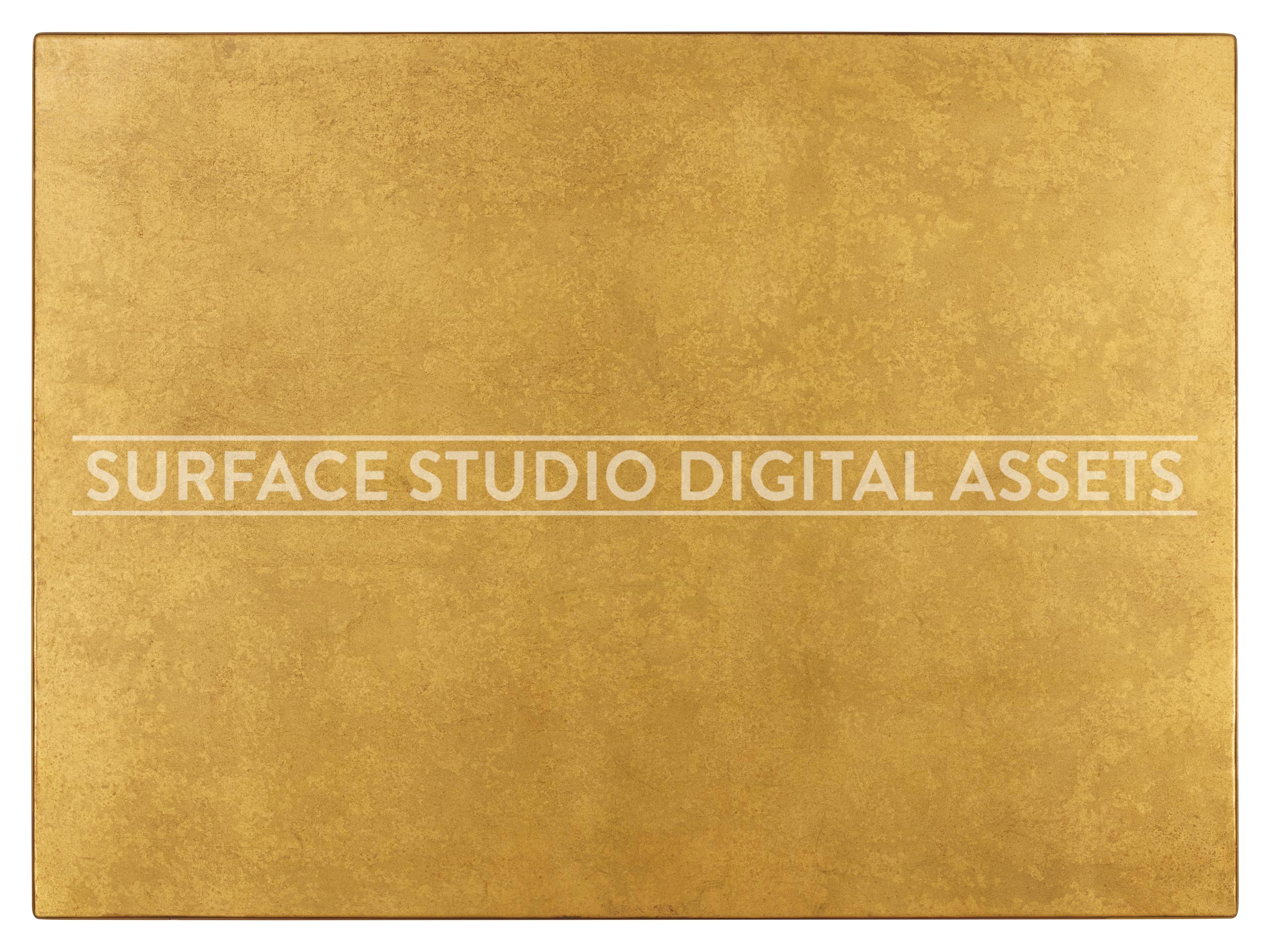 Distressed Gilded Copper Metallic Surface photographed directly from above including edges