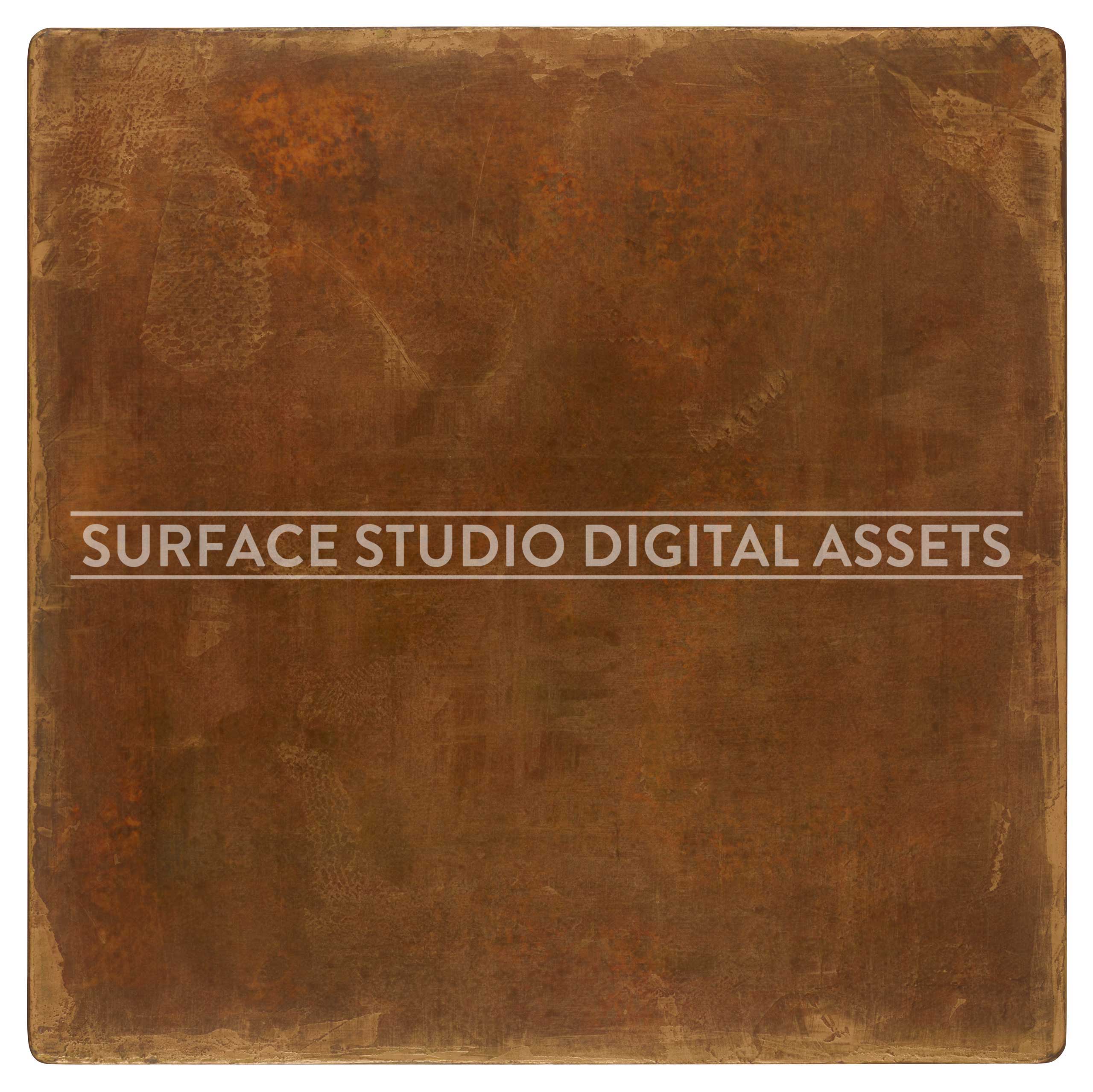 Distressed Gold Rustique Metal Surface photographed directly from above including edges