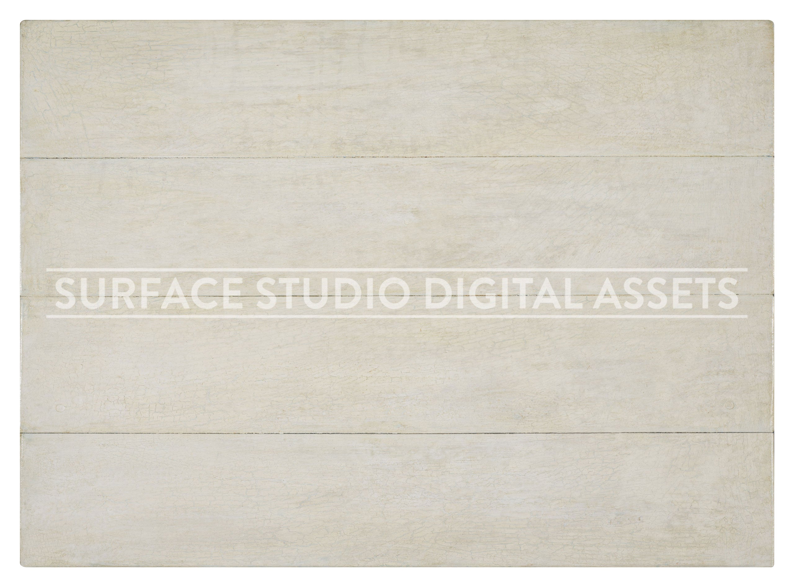 Distressed White Crackle Pine Planked Wood Surface background stock image with a "Surface Studio Digital Assets" watermark for commercial, e-commerce, editorial, product, beauty, food, beverage, still life photography.