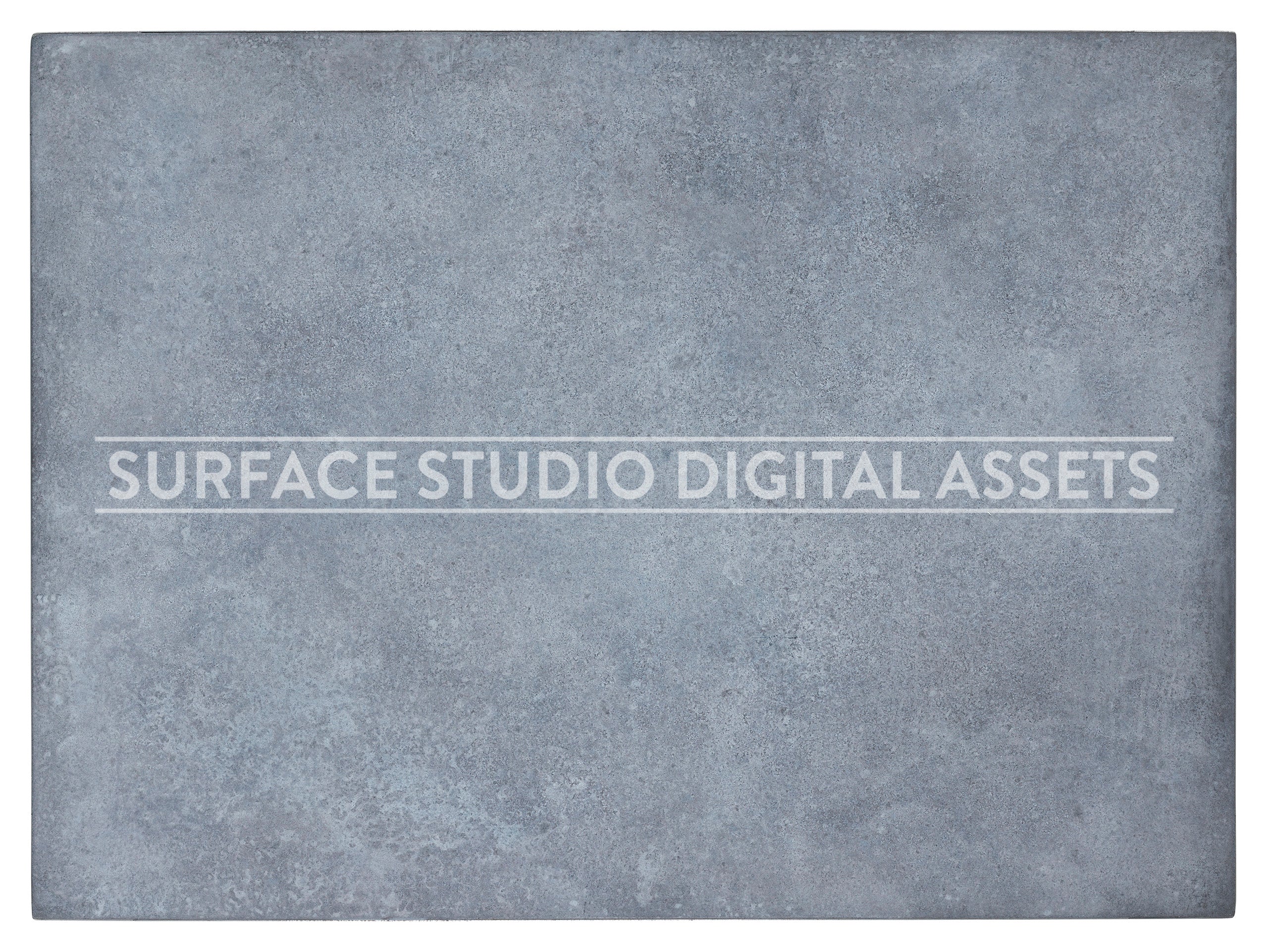 Grey Distressed Metal Zinc Surface photographed from above including edges