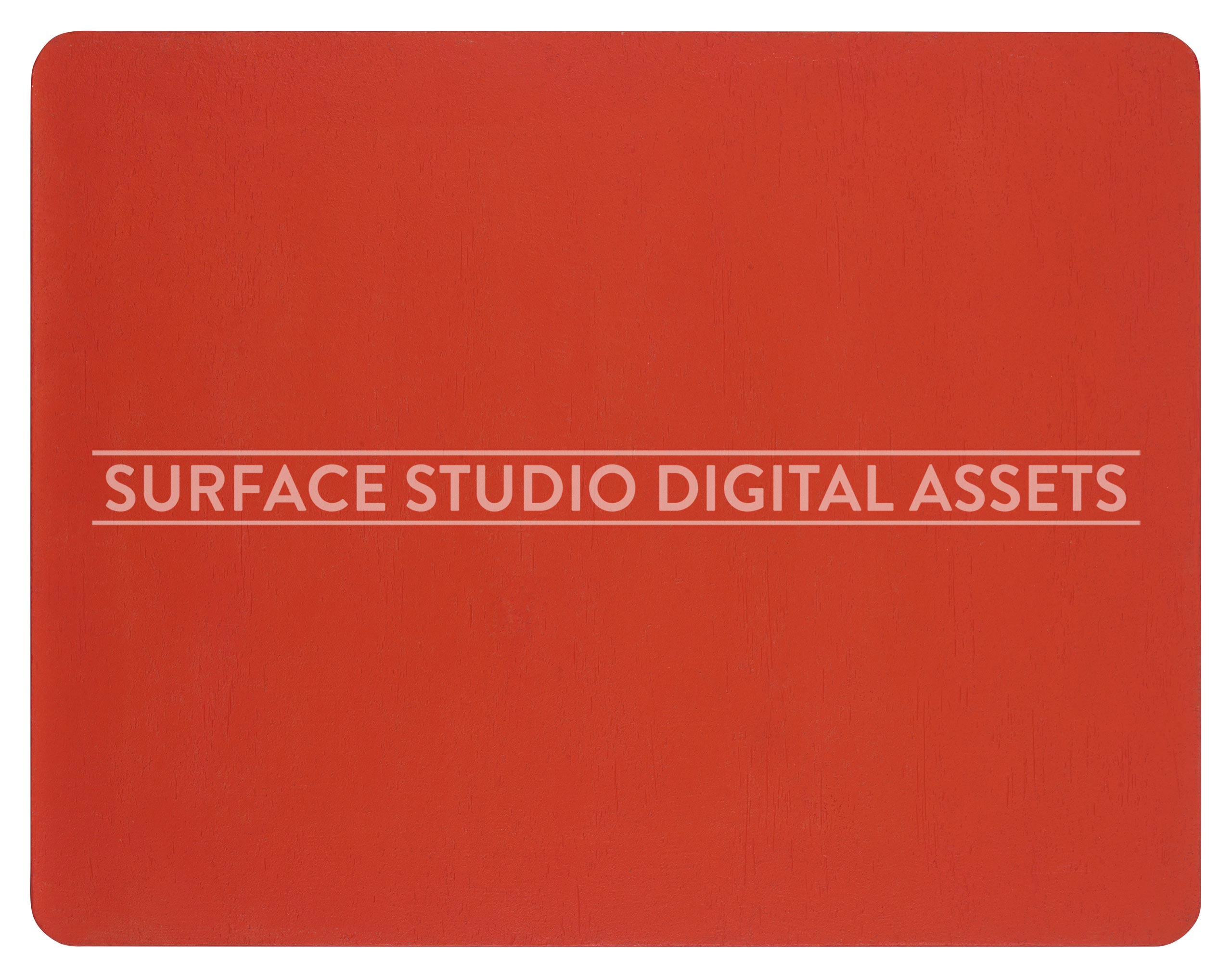 Bright Red Plaster Surface photographed directly from above including edges