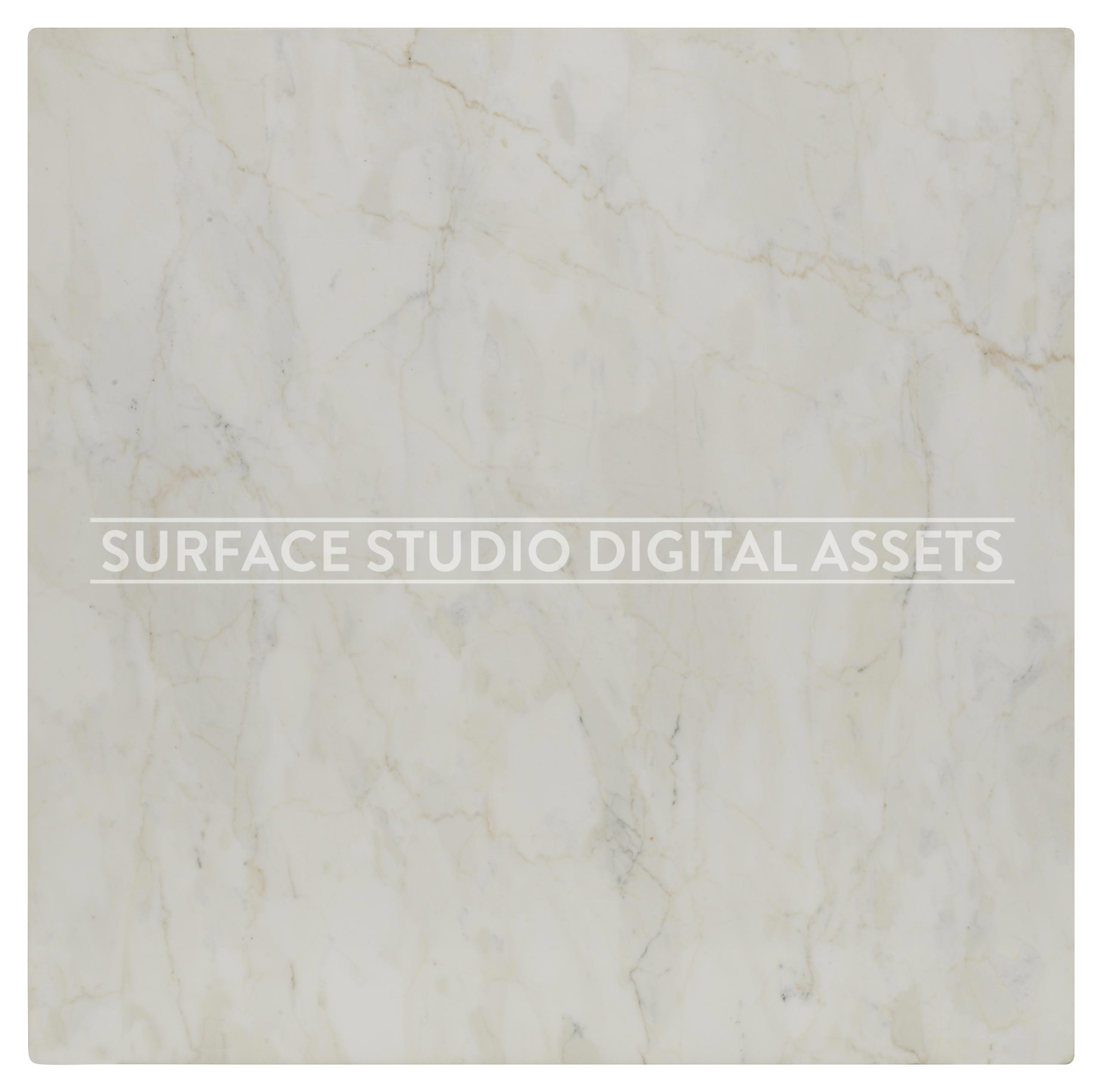 White French Vanilla Polished Marble Surface photographed directly from above including edges