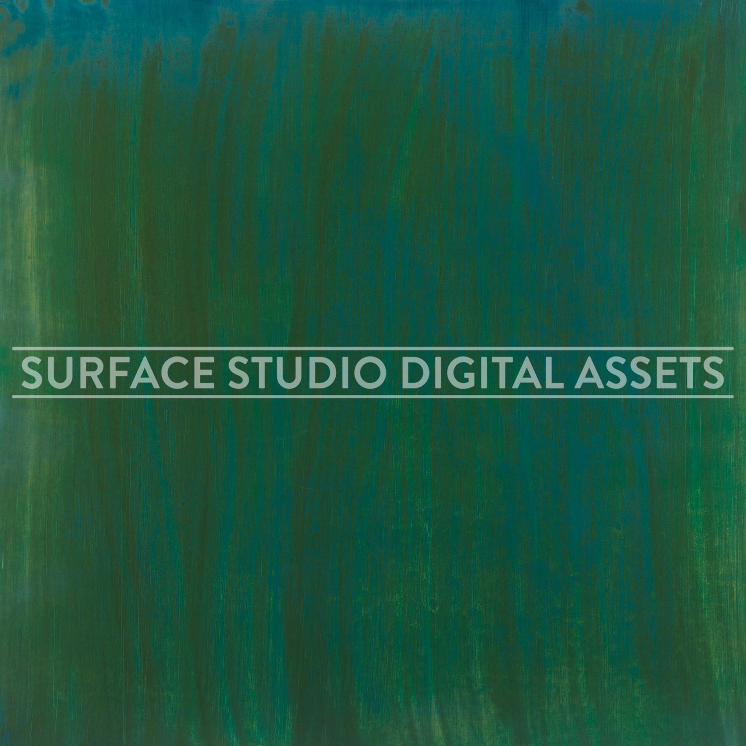 Glossy Blue Green Metallic Surface photographed directly from above