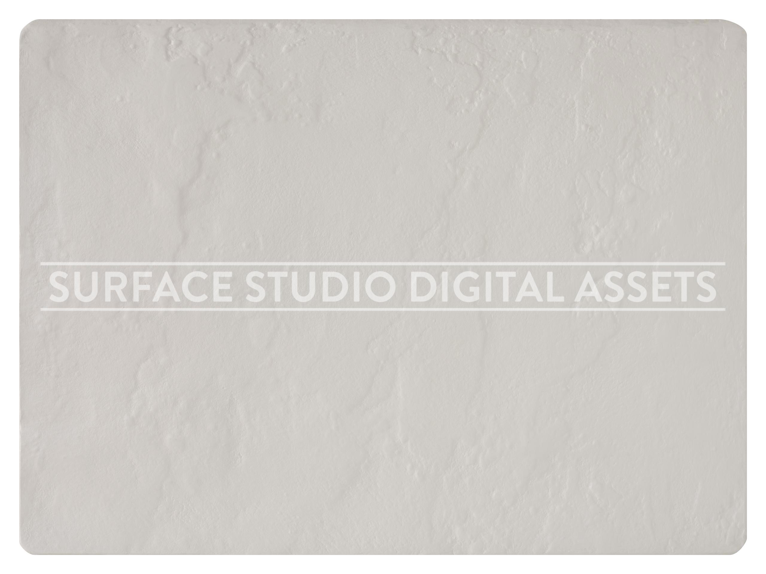 Glossy White Plaster Stucco Surface photographed directly from above including edges