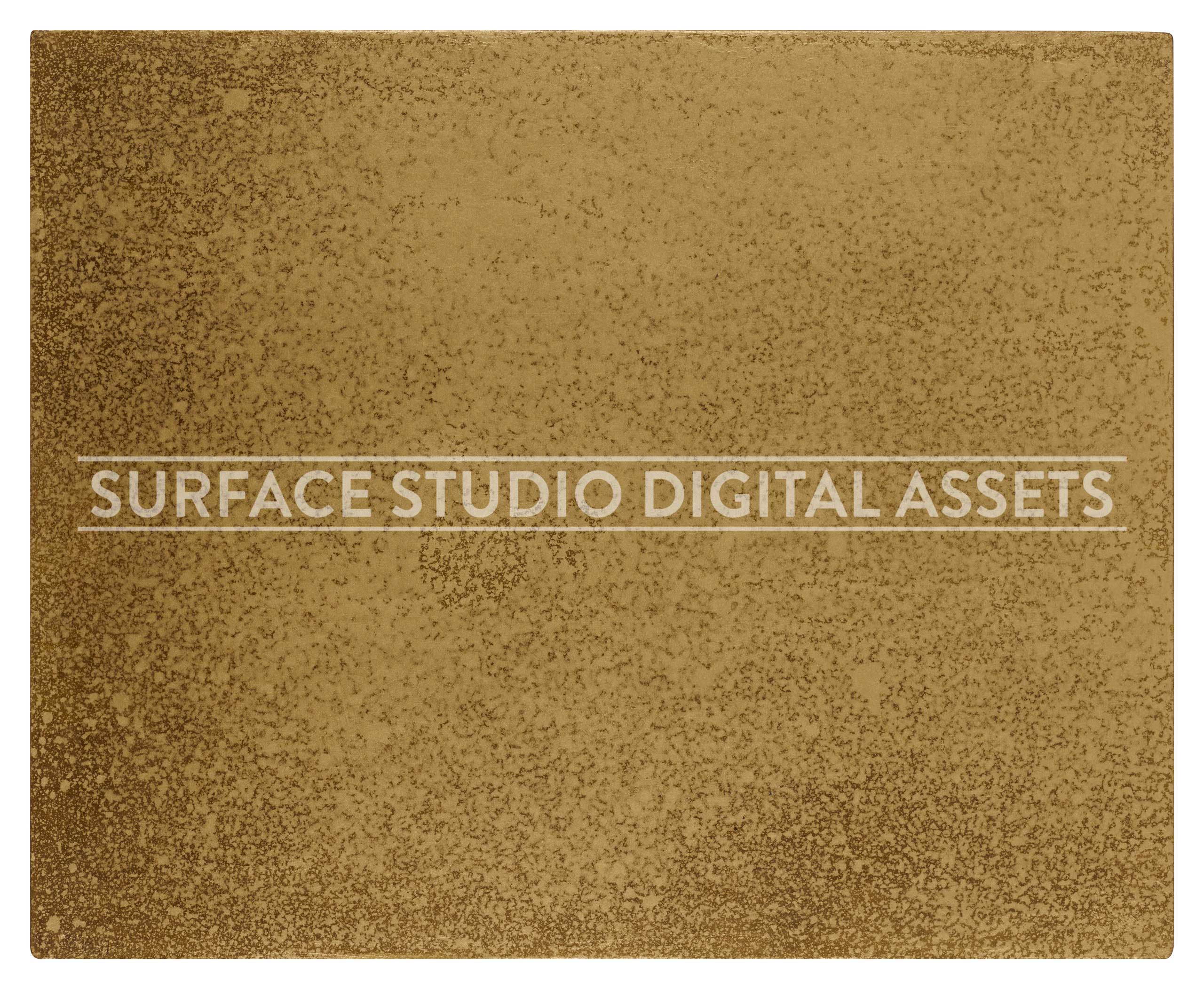 Gold Spray Metallic Surface photographed directly from above including edges