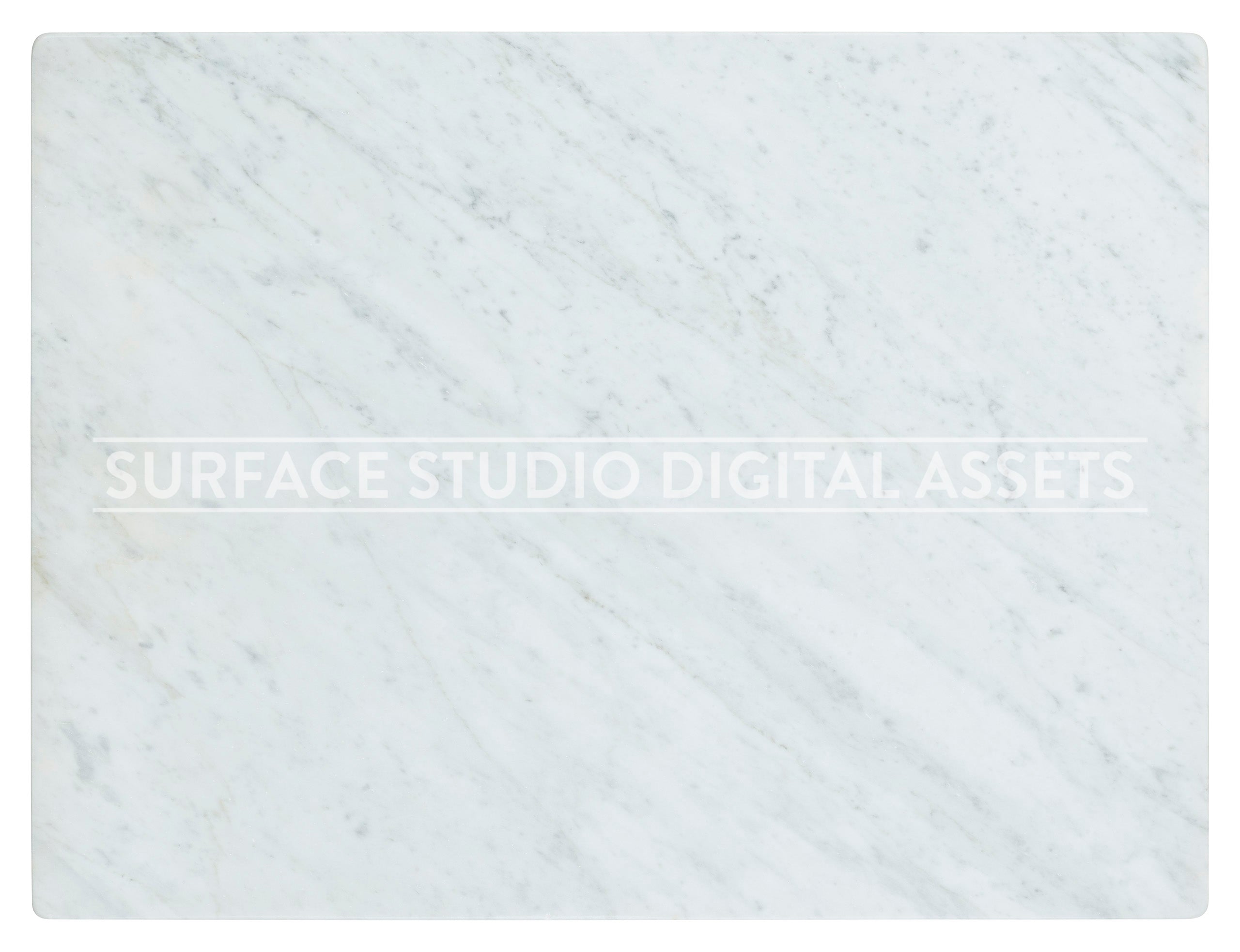 White Marble Grey Veining Surface photographed from above including edges