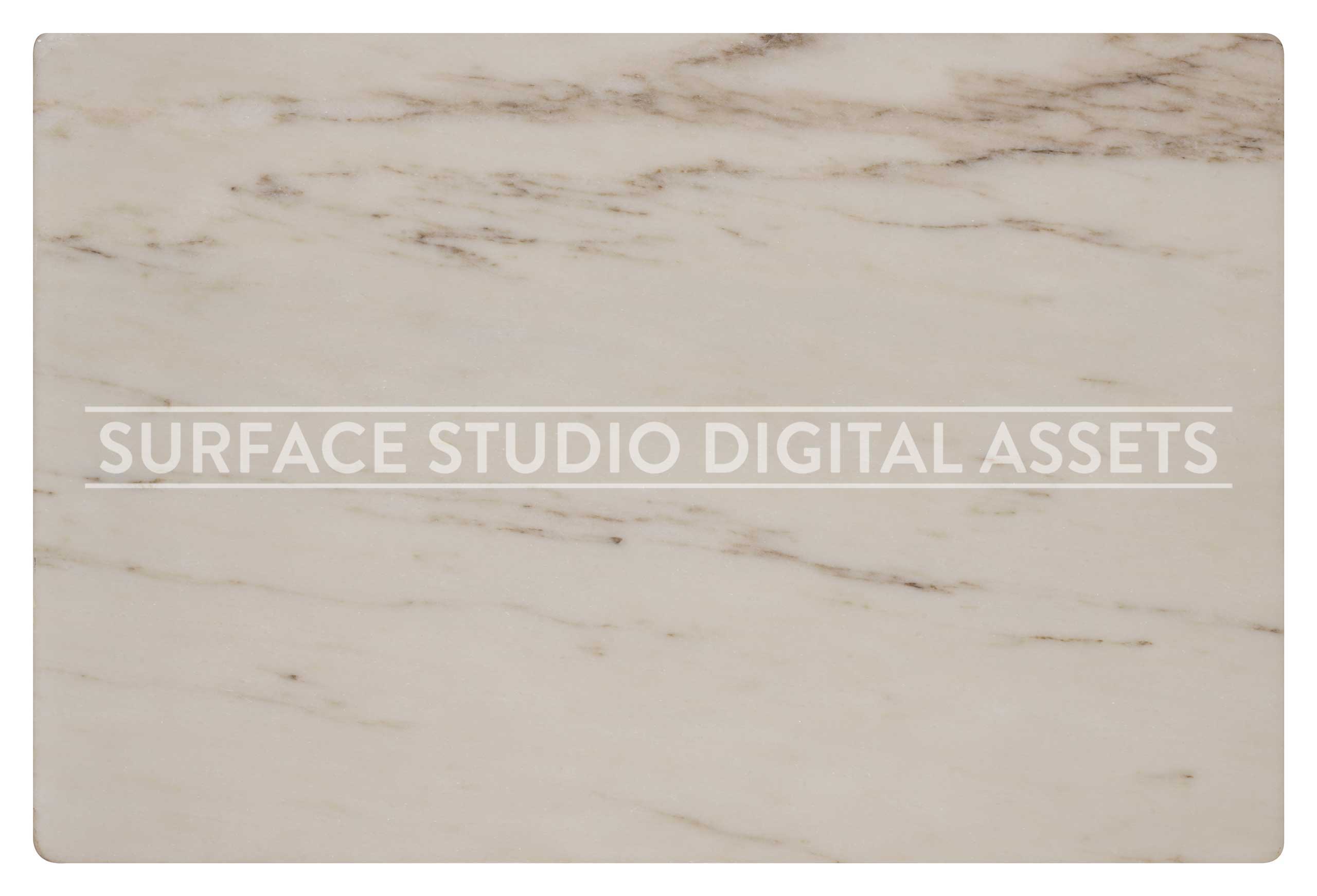 White Veined Honed Statuary Marble Surface photographed directly from above including edges