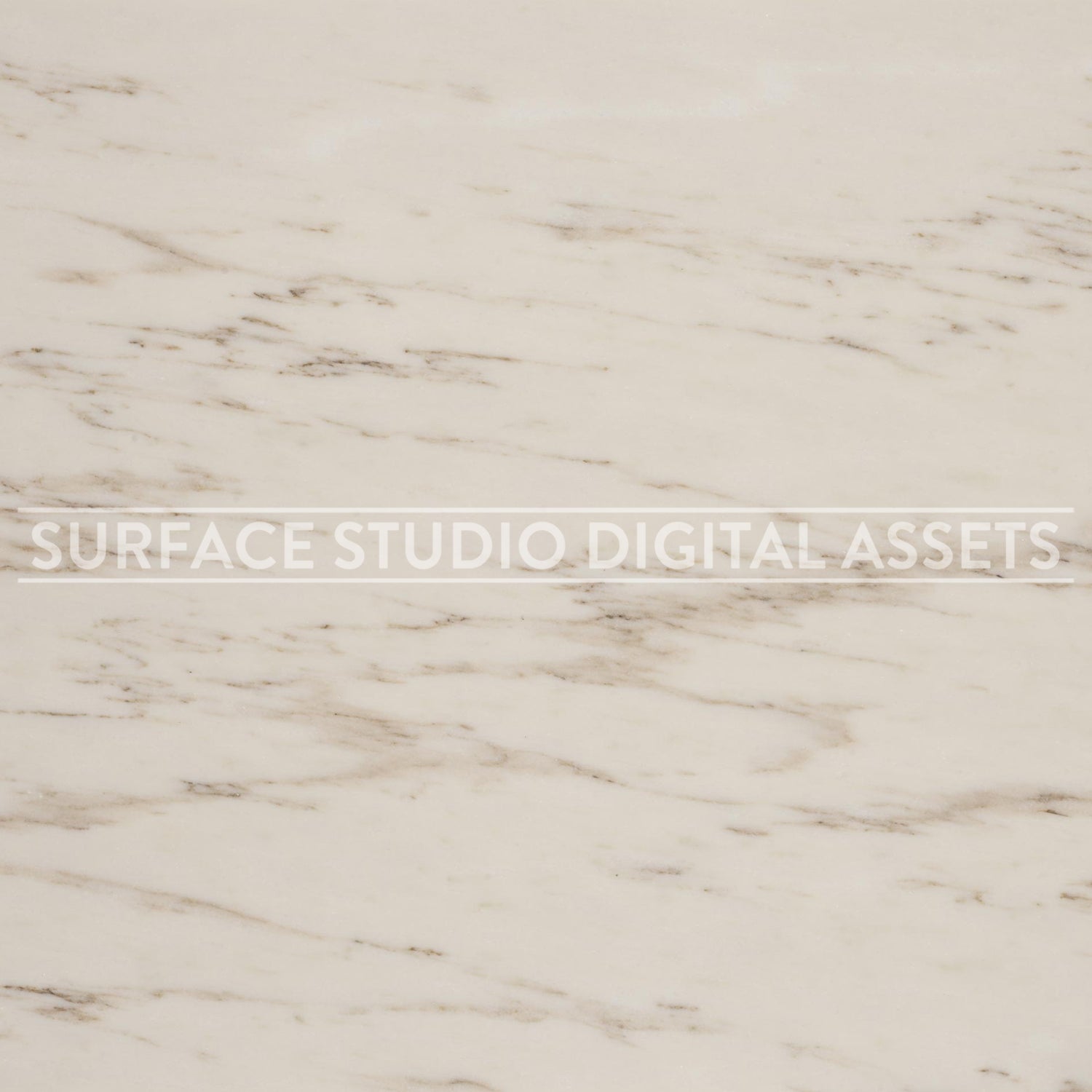 White Warm Veining Honed Statuary Marble Surface photographed directly from above