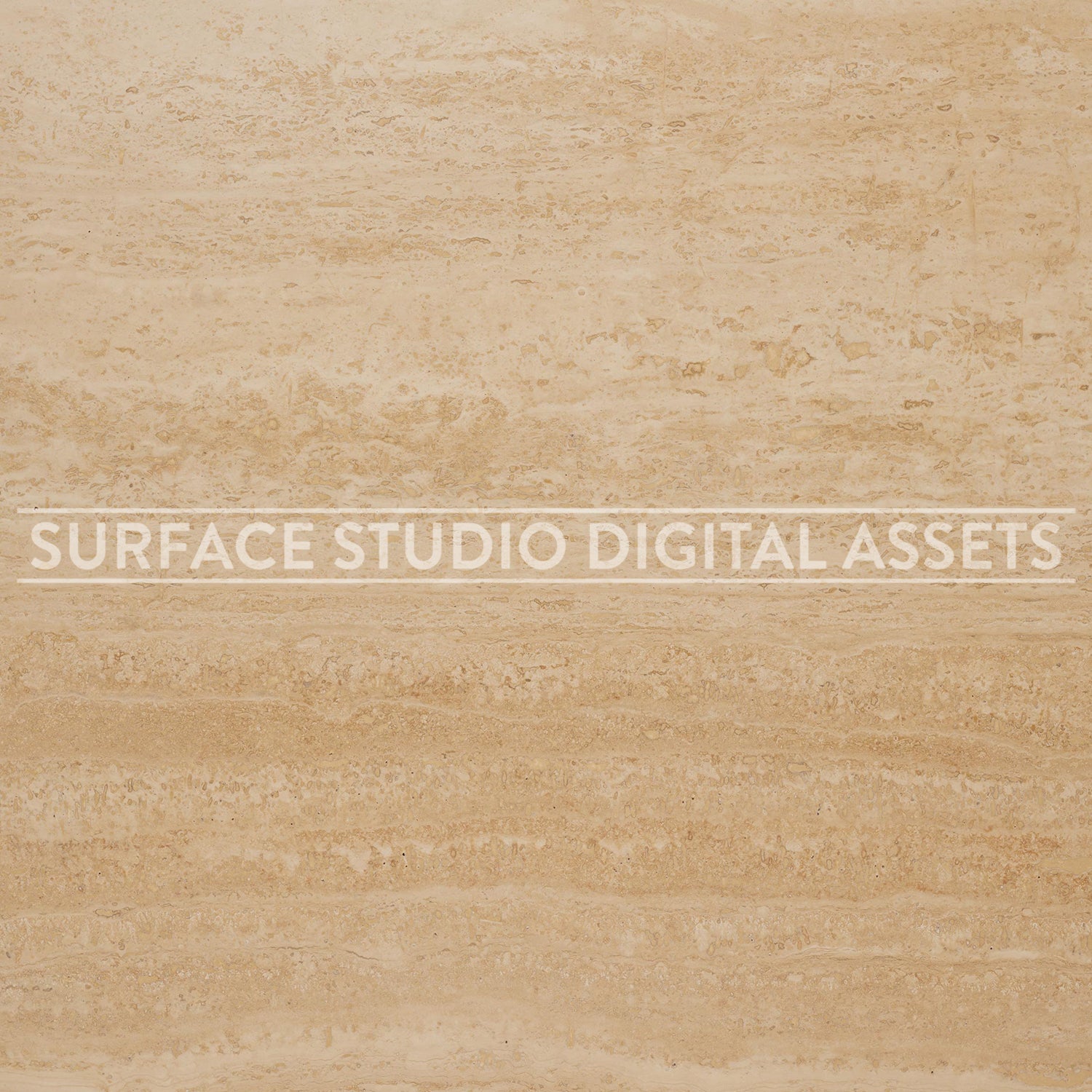 Beige Honed Travertine Stone Surface photographed directly from above