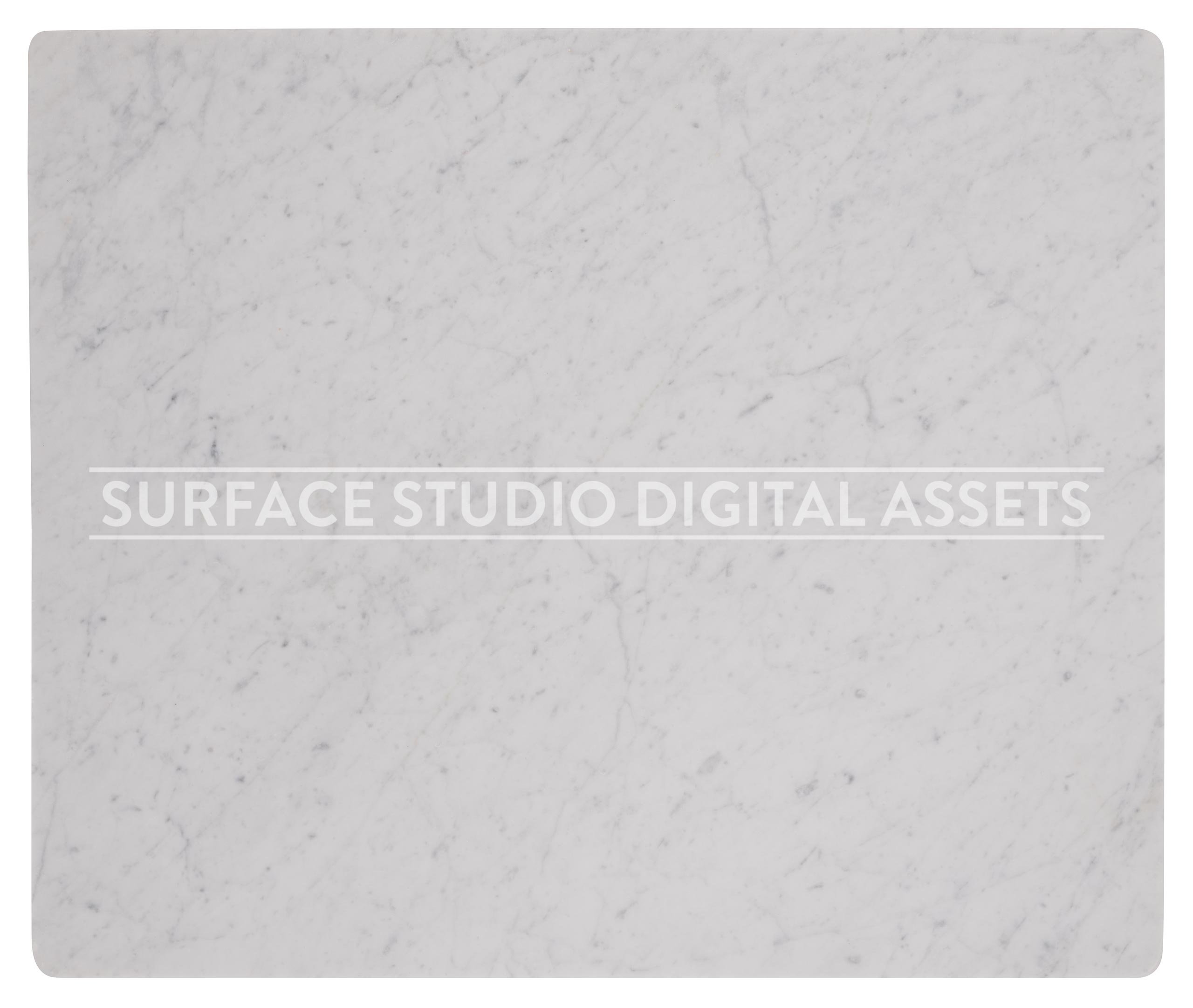 White Grey Veining Honed Carrara Marble Marble Surface&nbsp;photographed directly from above including edges