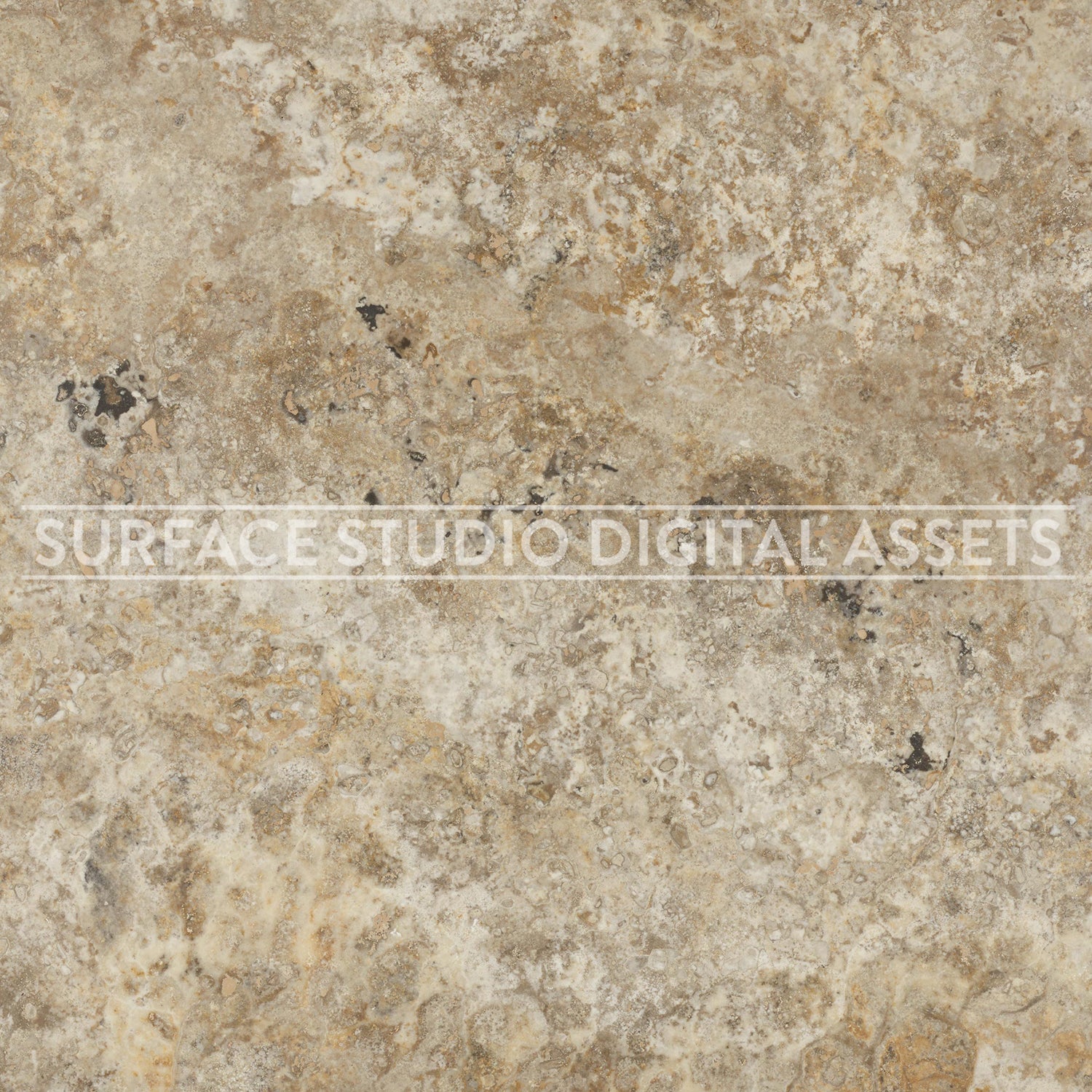 Brown Multi-Color Limestone Surface photographed directly from above