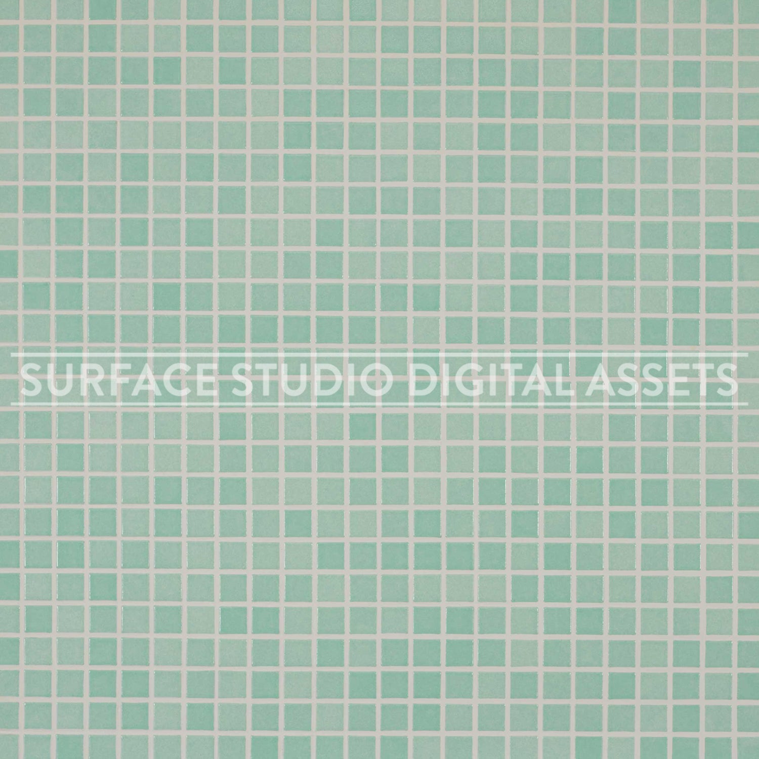 Light Green Mosaic Tile Surface photographed directly from above