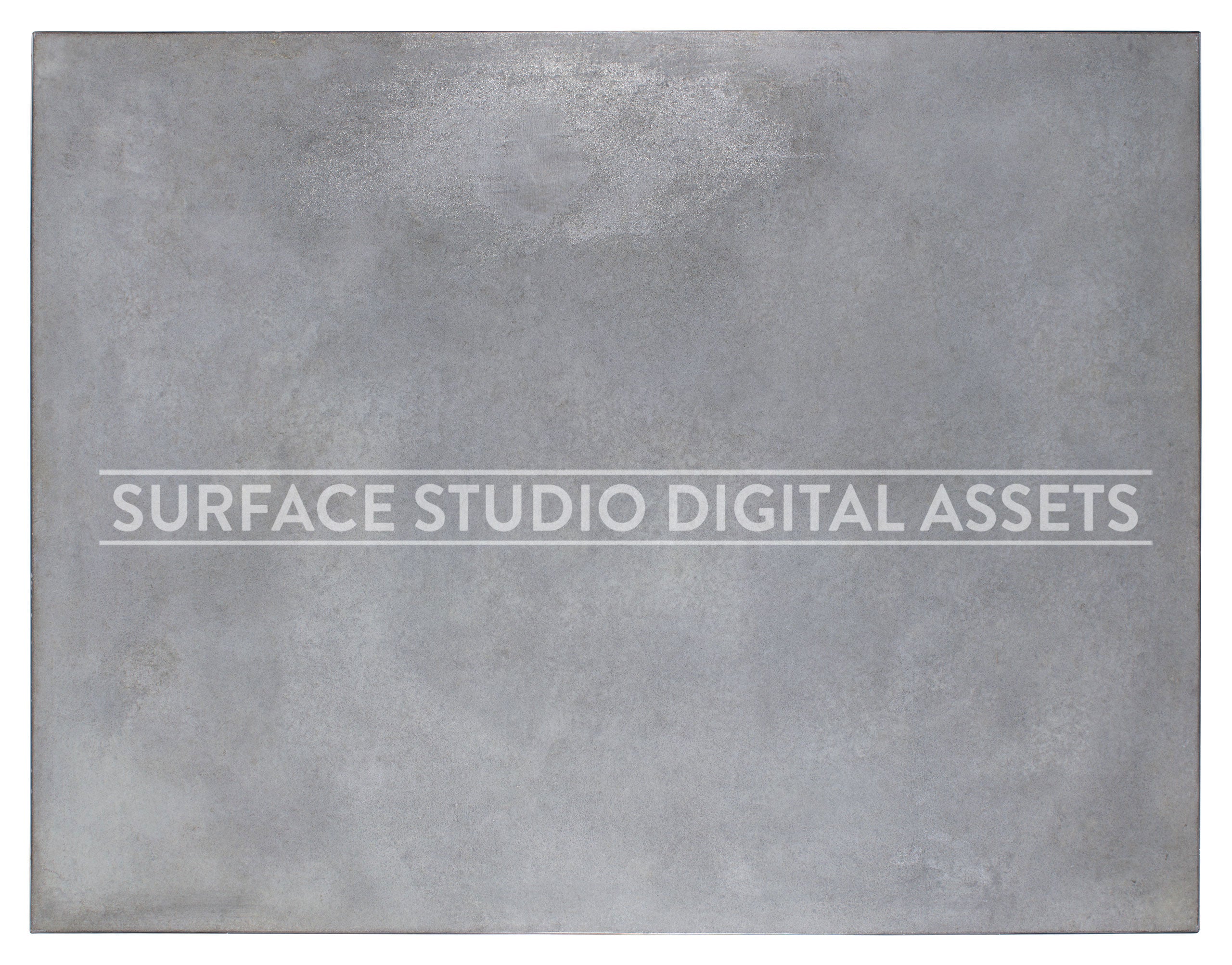 Light Grey Zinc Surface photographed directly from above including edges