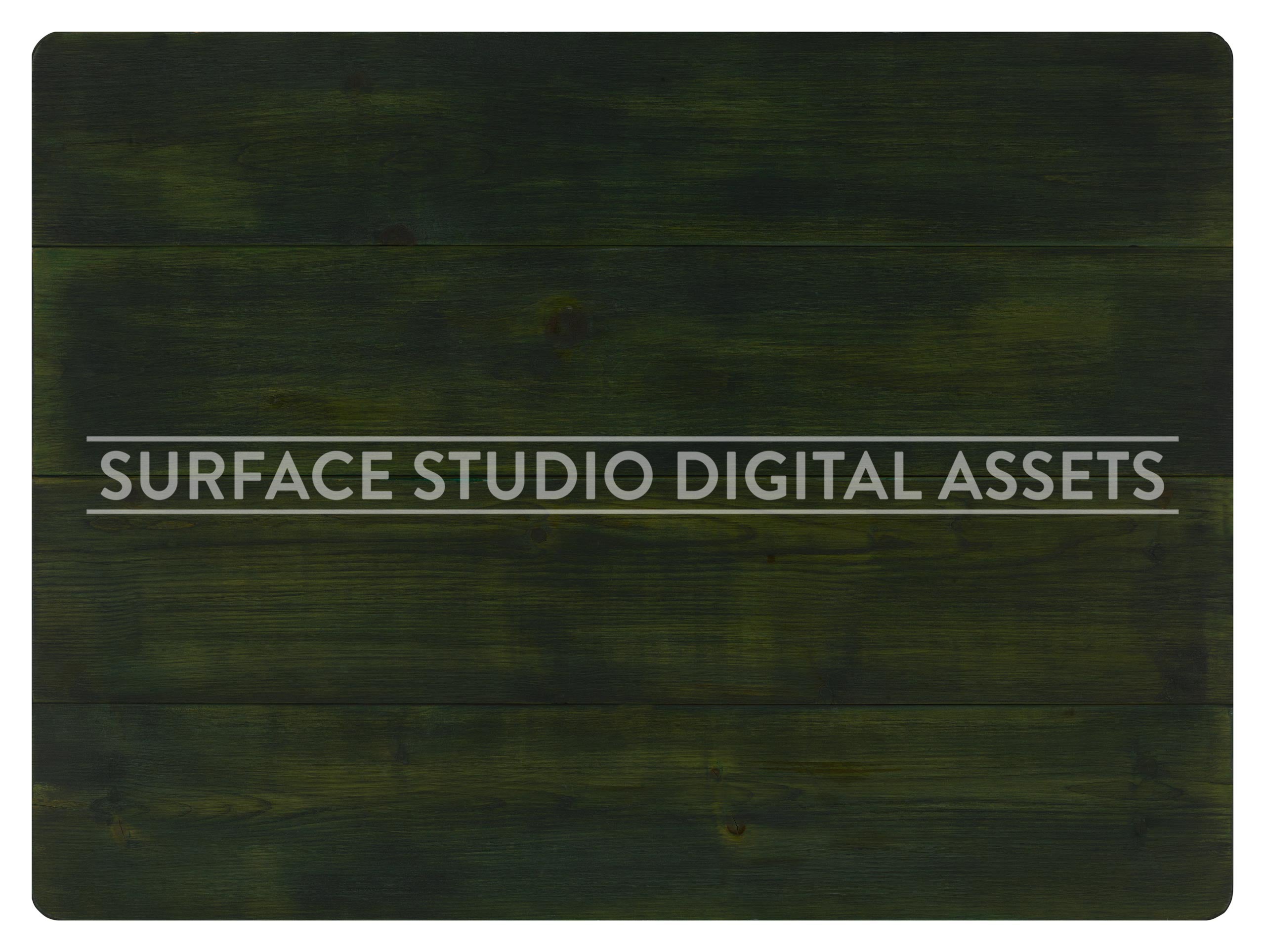 Dark Green Planked Pine Wood Surface photographed directly from above including edges